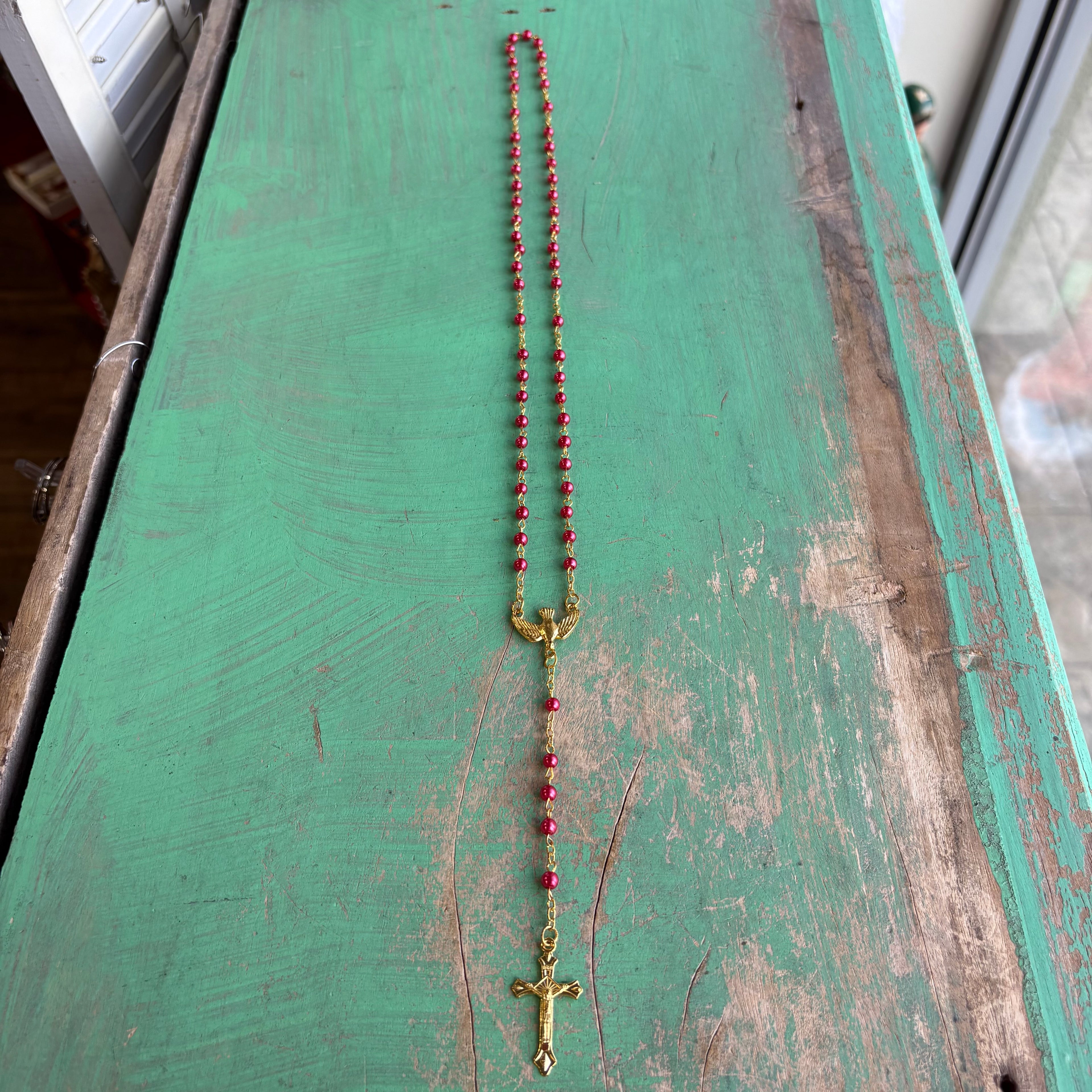 Confirmation Rosary in Gold Case