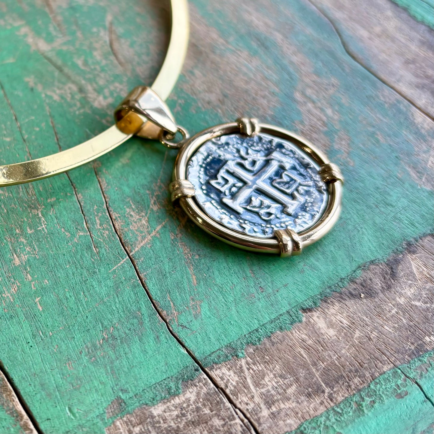 Two Tone Replica Treasure Coin Jewelry