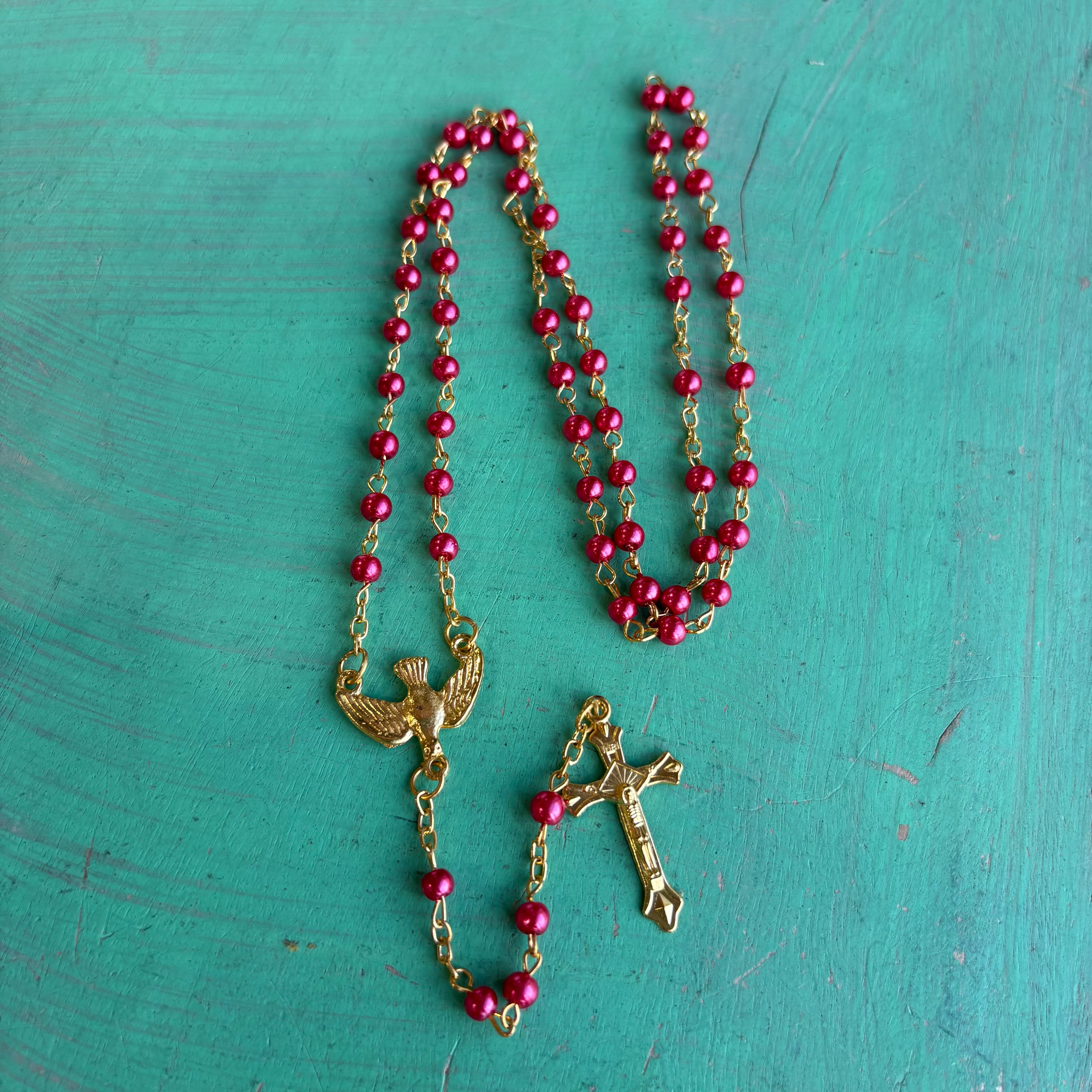 Confirmation Rosary in Gold Case