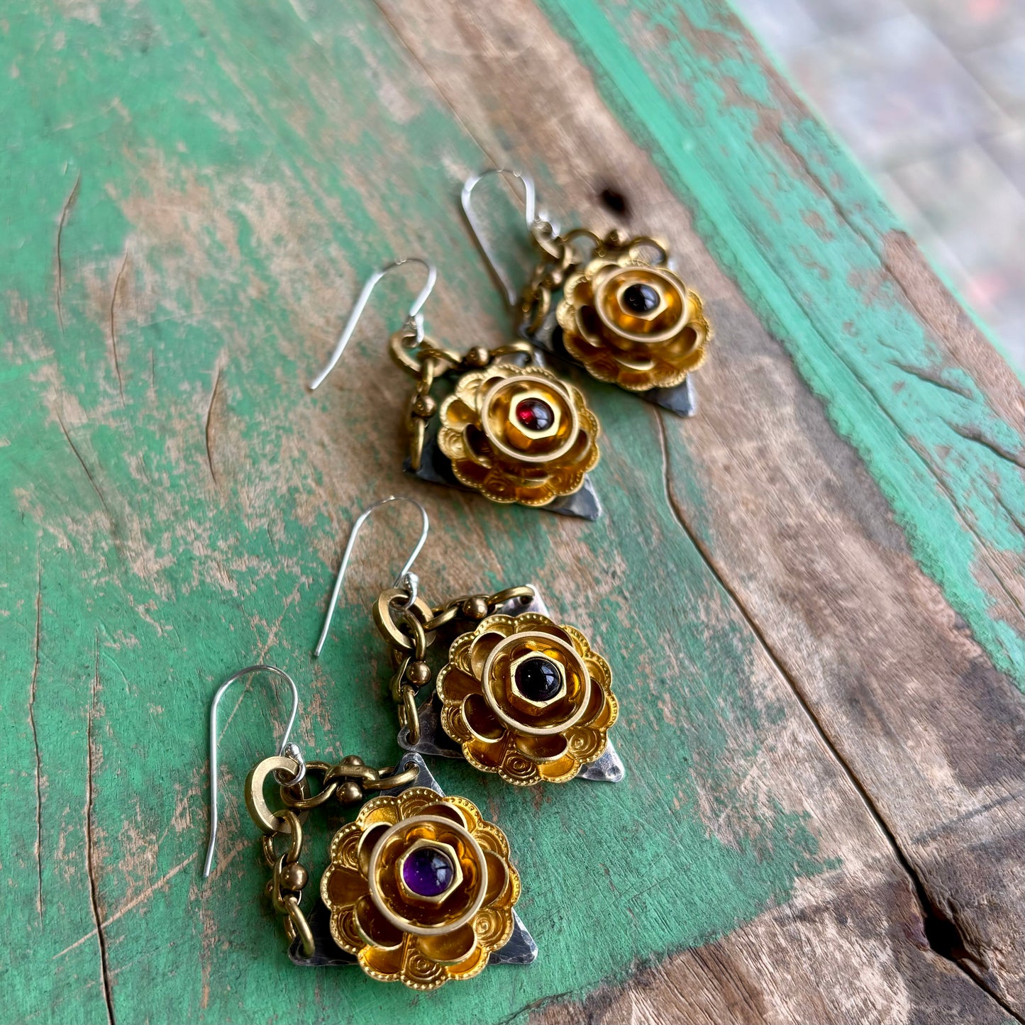 Blooming Gemstone Earrings