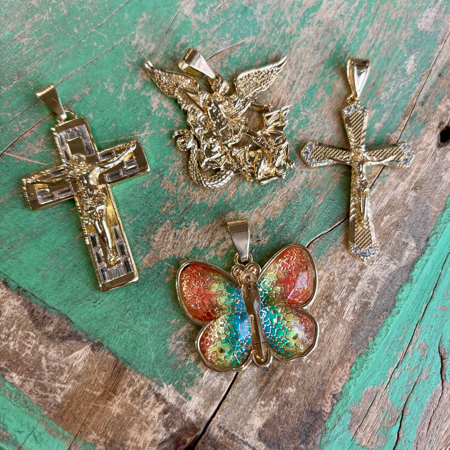 Big Gold Plated Pendants