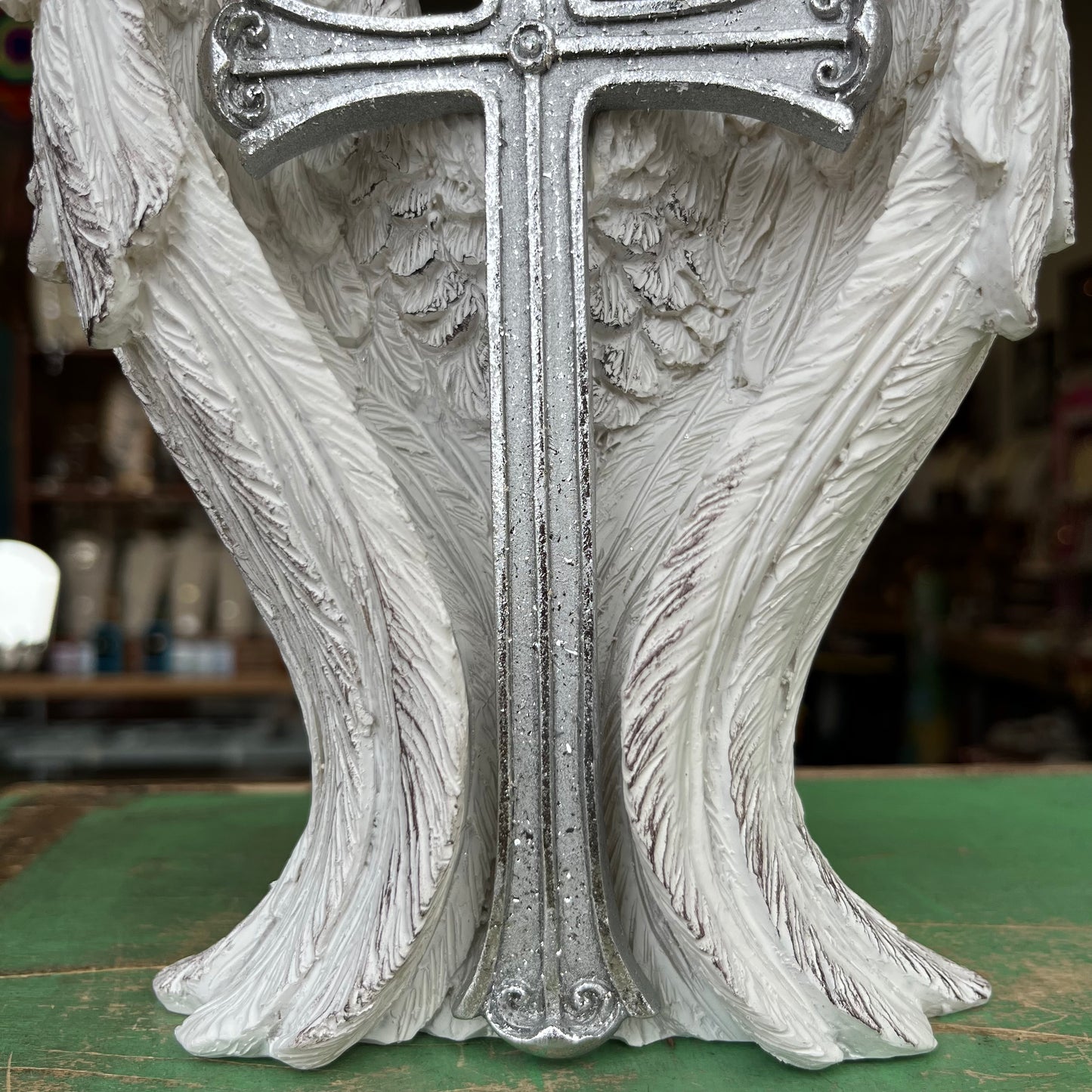 Standing Wings with Silver Cross