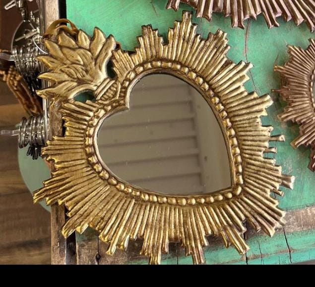 Tin Rays Sacred Heart Mirror