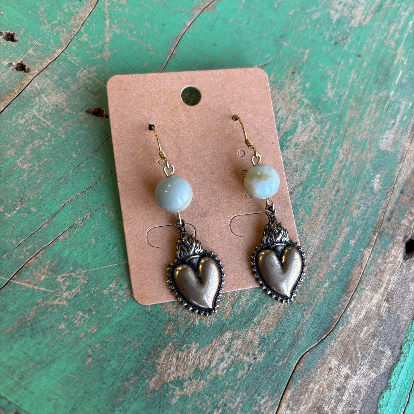 Serenity Sacred Heart Necklace or Earrings