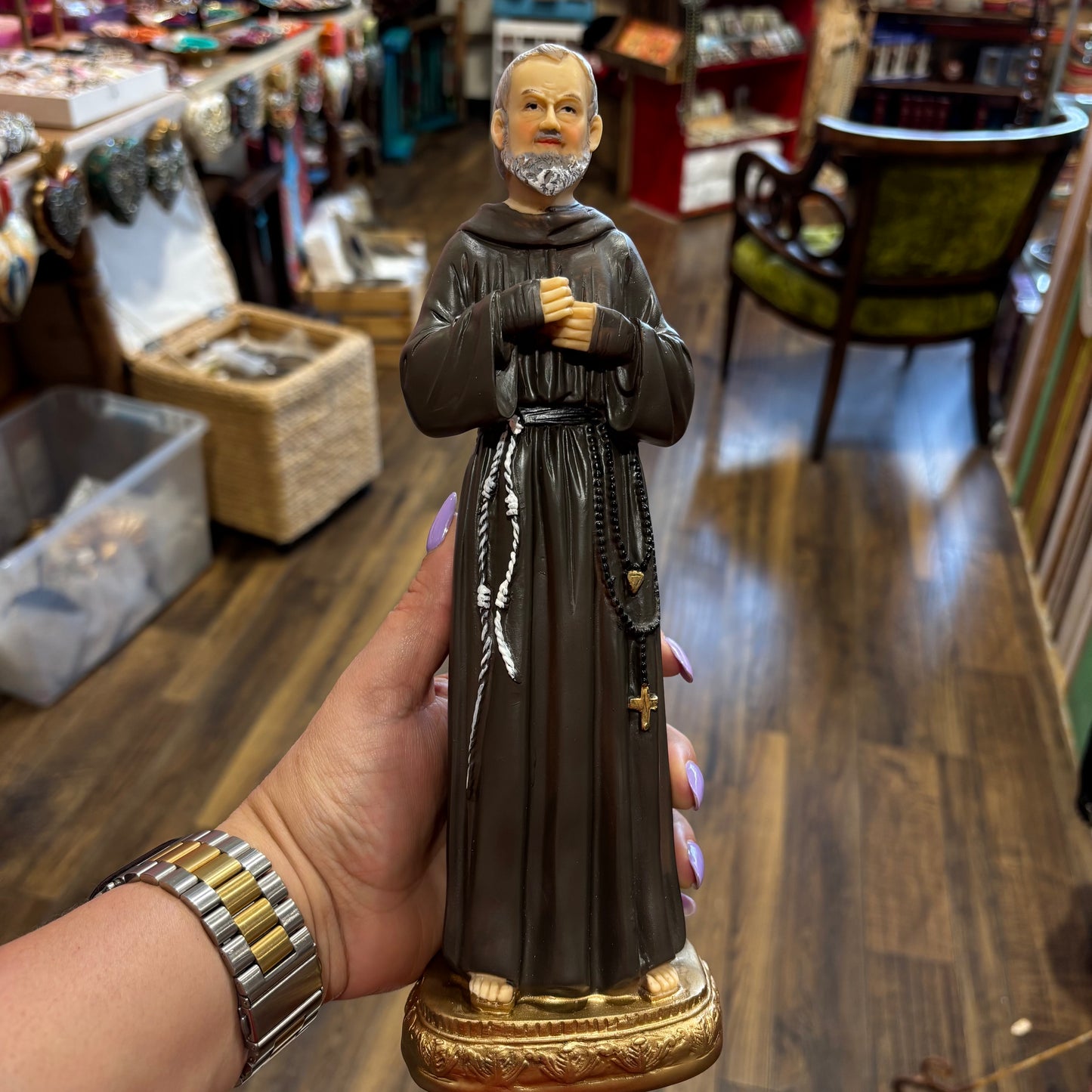 Padre Pio 10.25" Statue