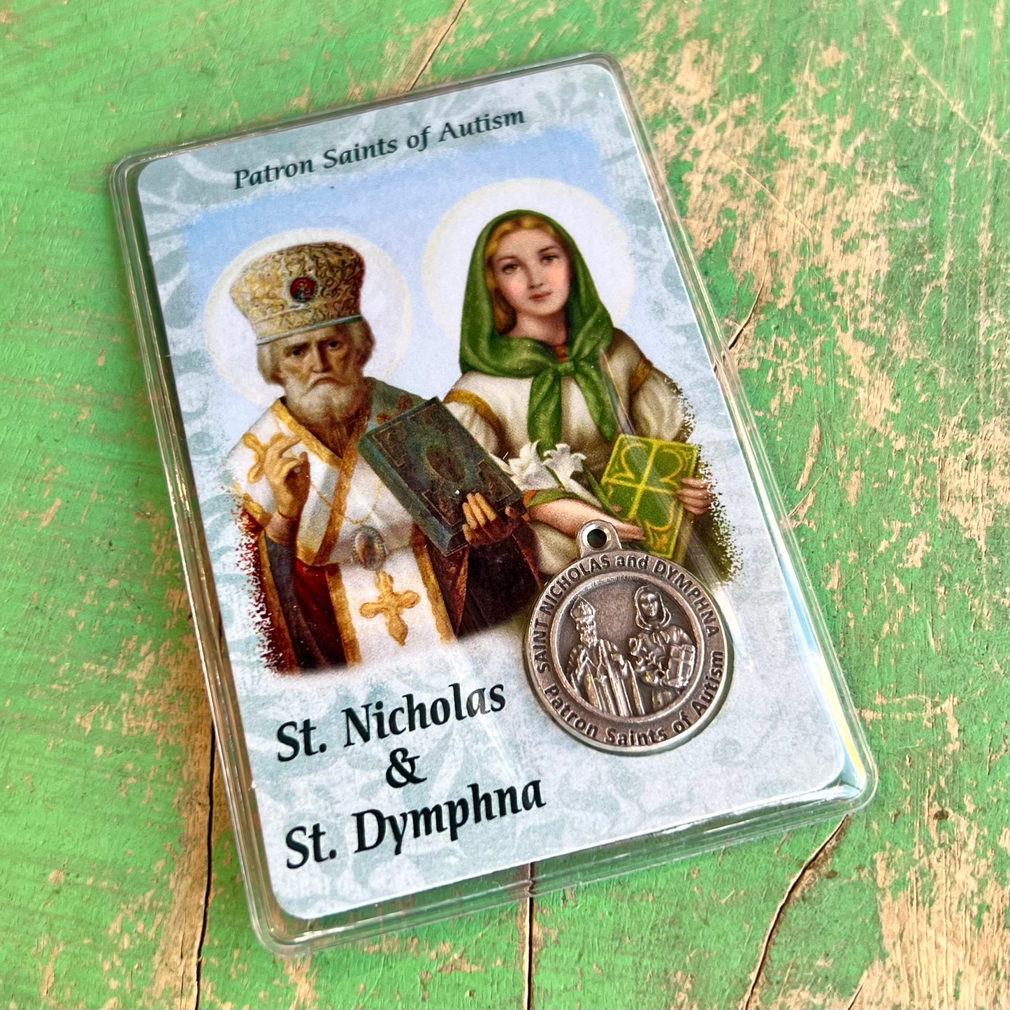 Healing Saints Prayer Cards with Medals