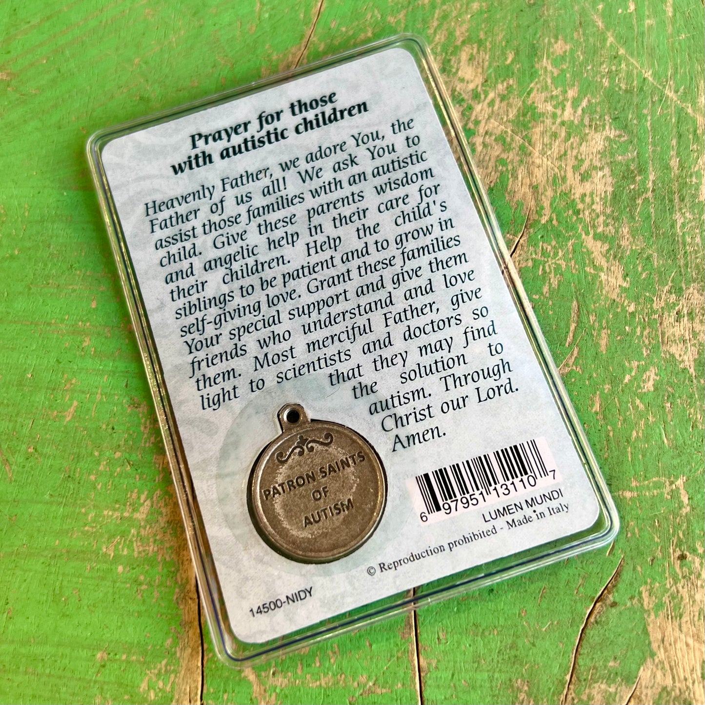 Healing Saints Prayer Cards with Medals