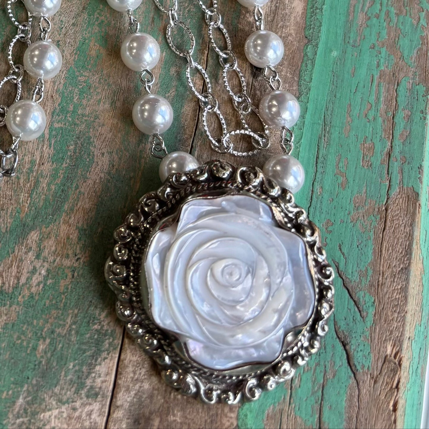 Lady's Rose Necklace, Bracelet or Earrings