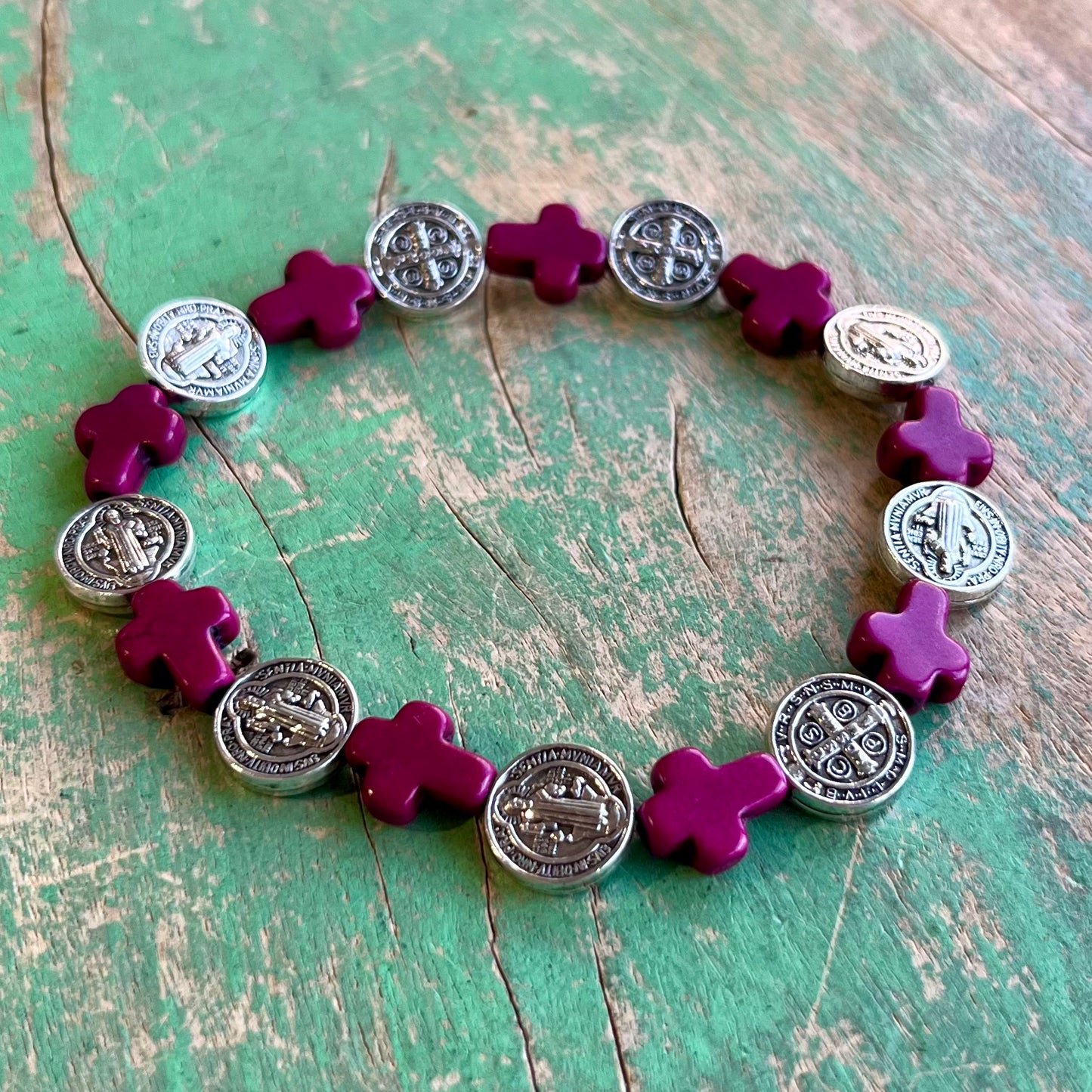 Cross Bead Blessings Bracelet