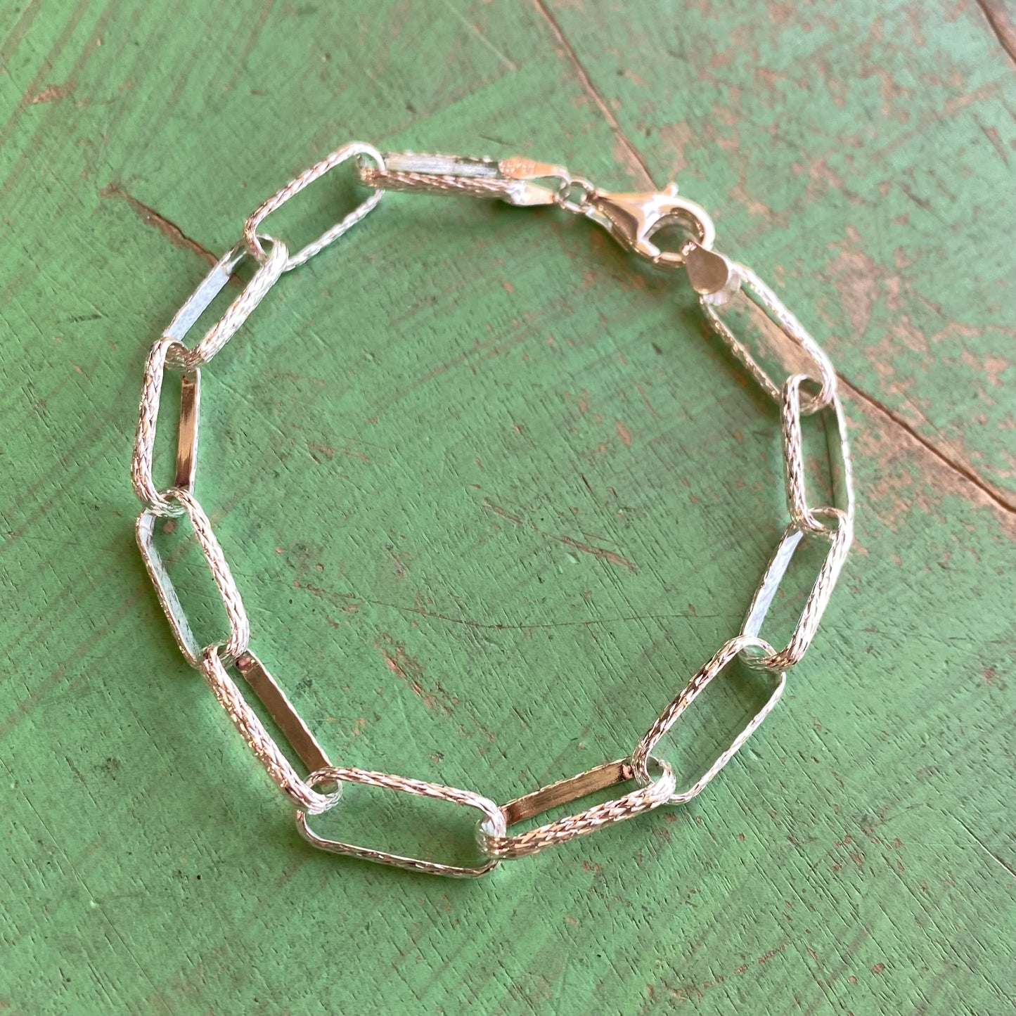 Sterling Silver Paperclip Bracelet