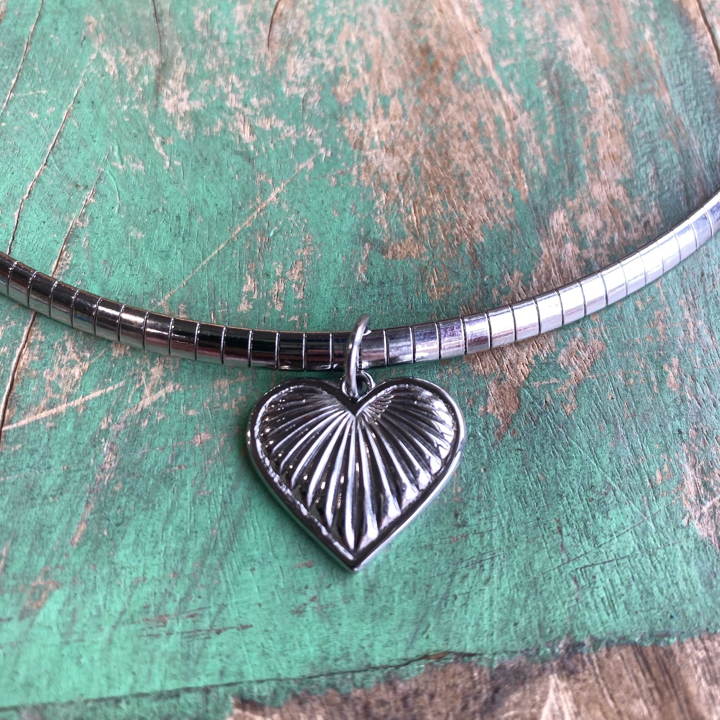 Shell Heart Necklace, Bracelet, and Earrings