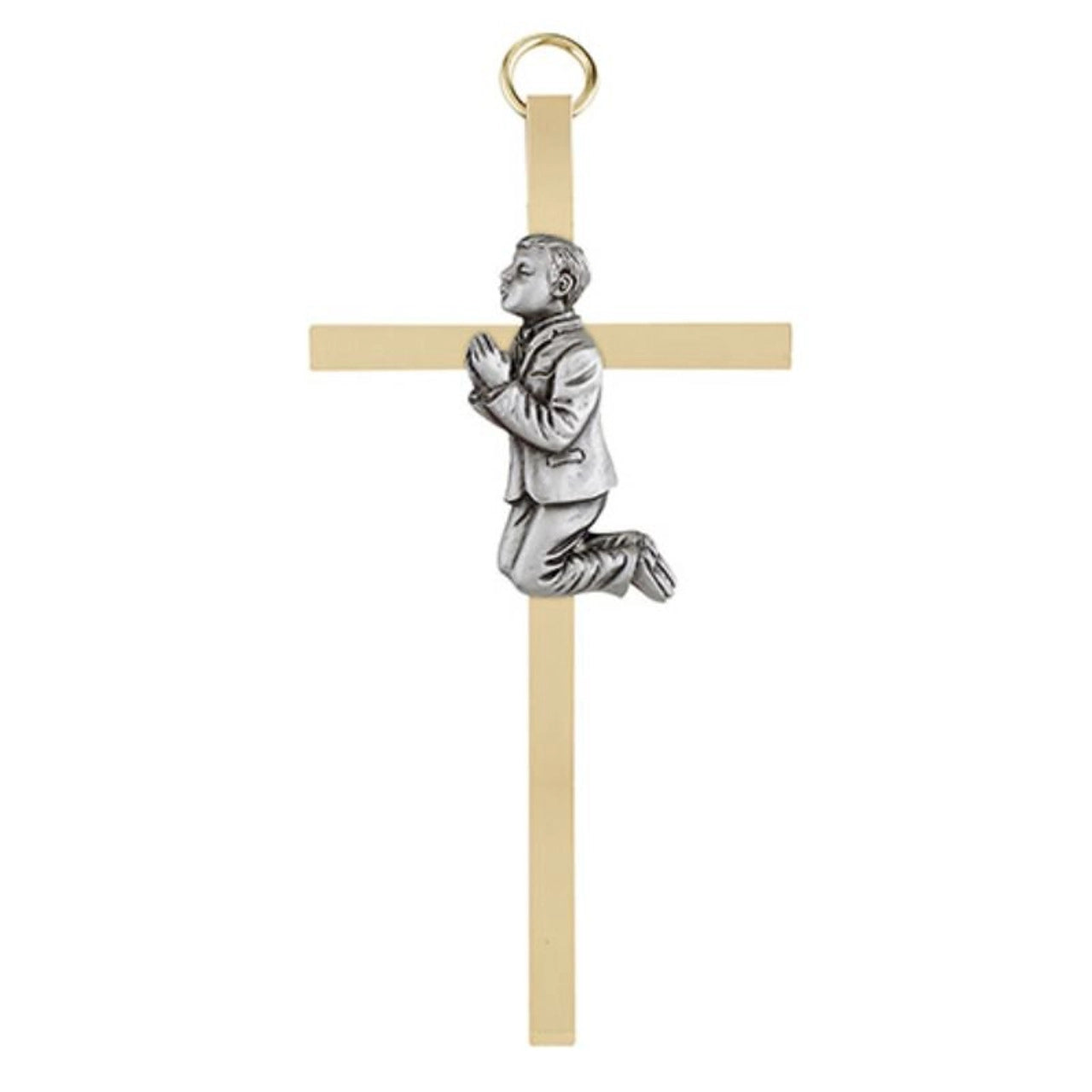 First Communion Boy Brass Cross