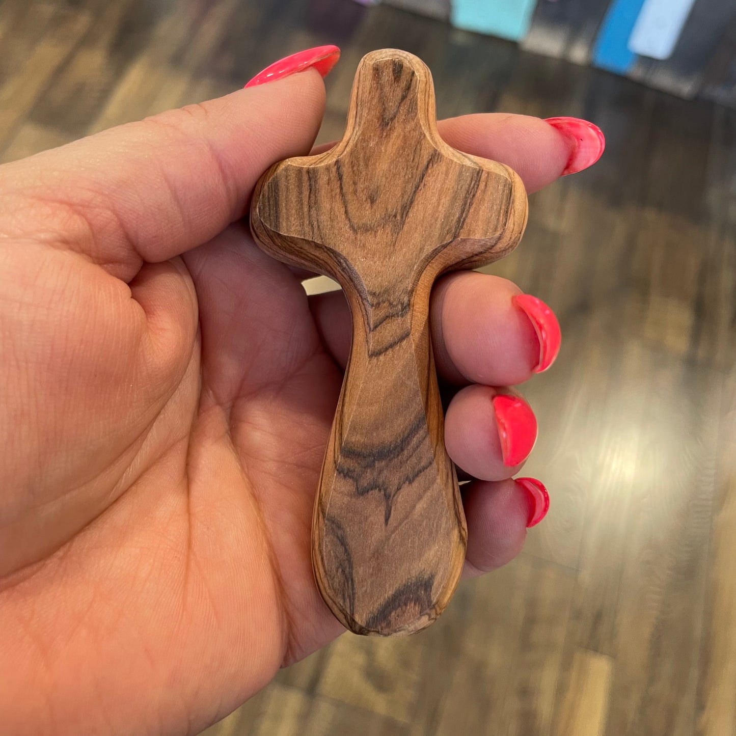 Wood Standing Hand Cross