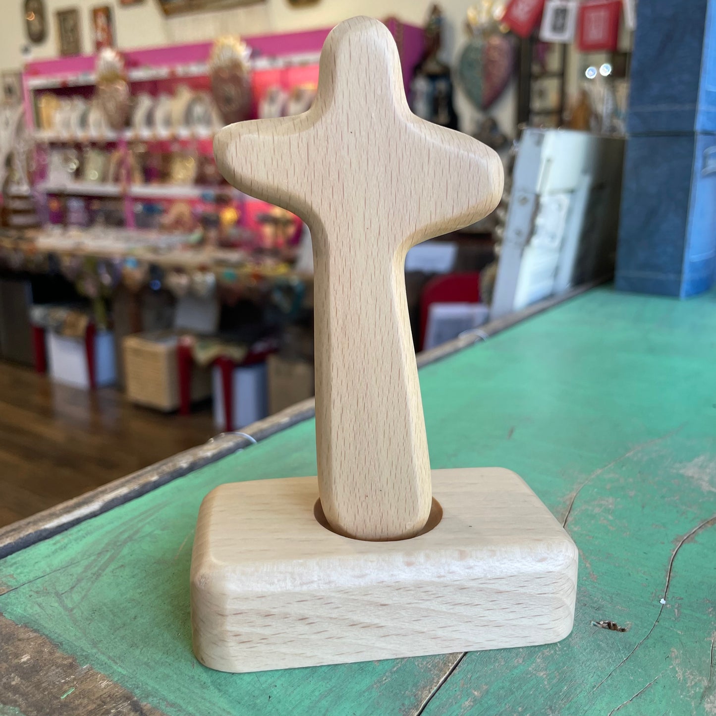Wood Standing Hand Cross