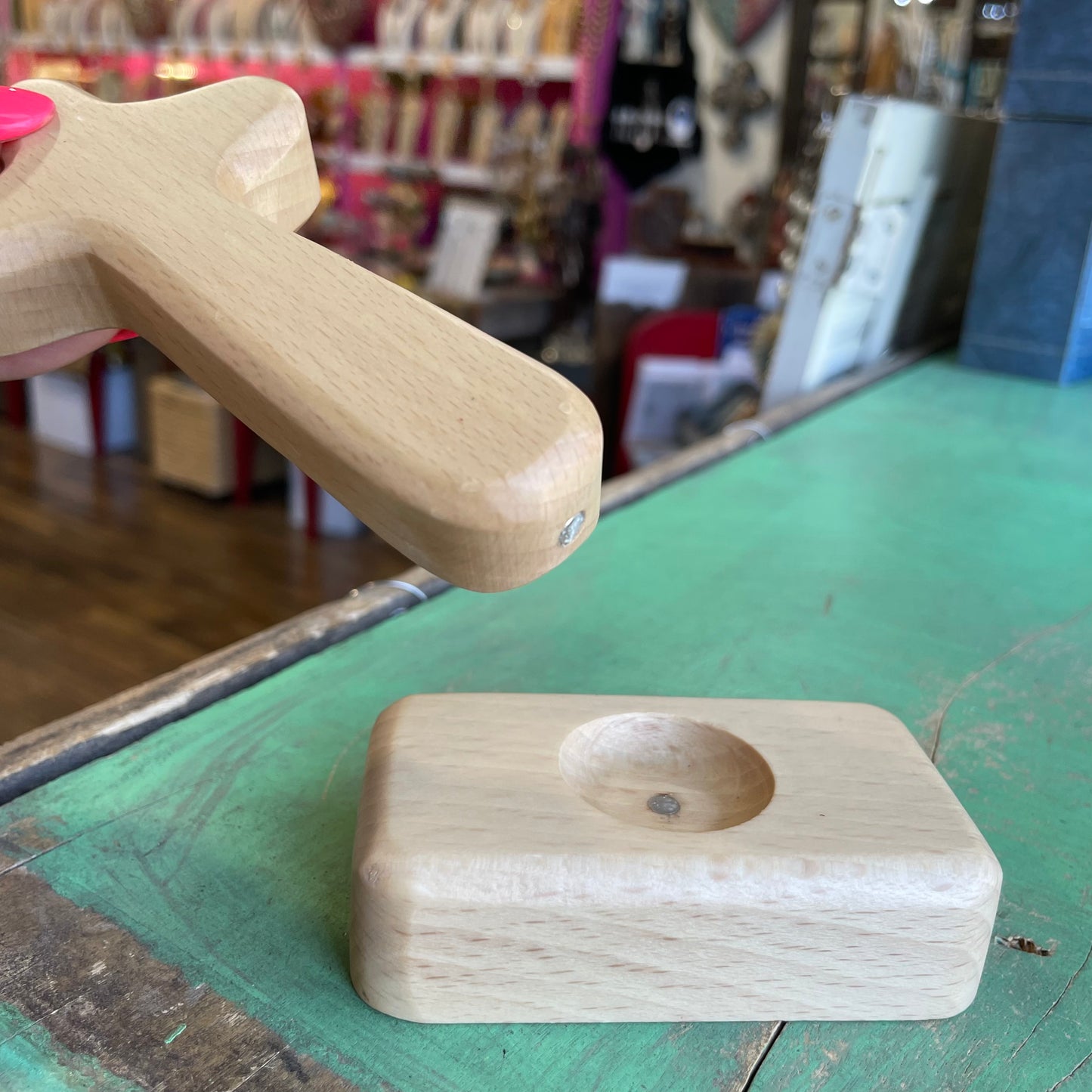 Wood Standing Hand Cross