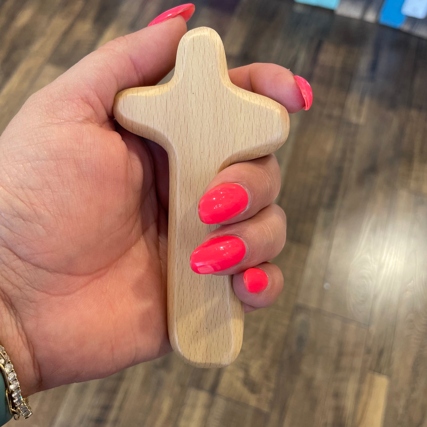Wood Standing Hand Cross
