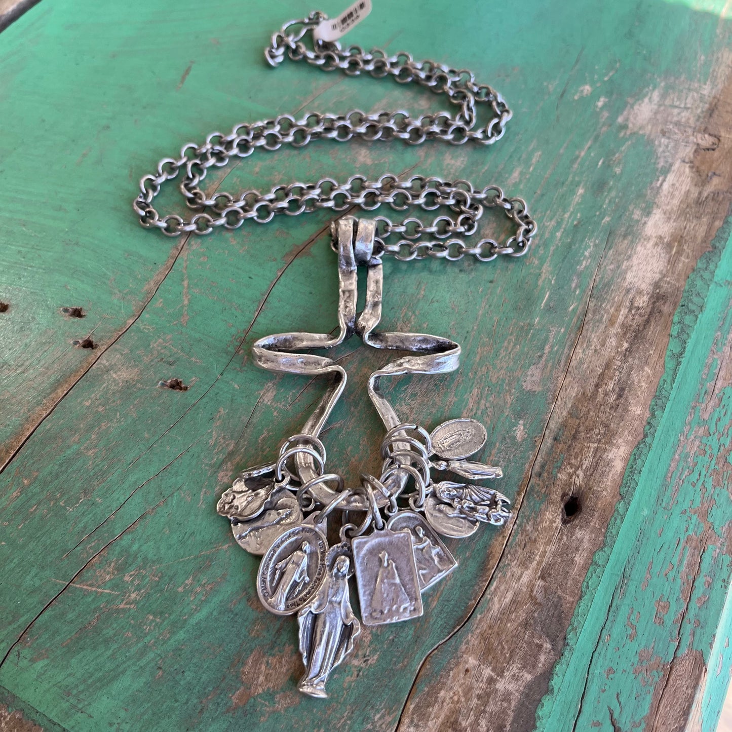 Cross Saint Charm Necklace
