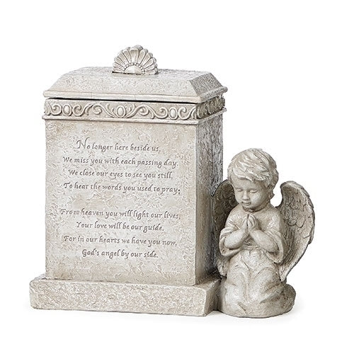 Kneeling Angel Memorial Box