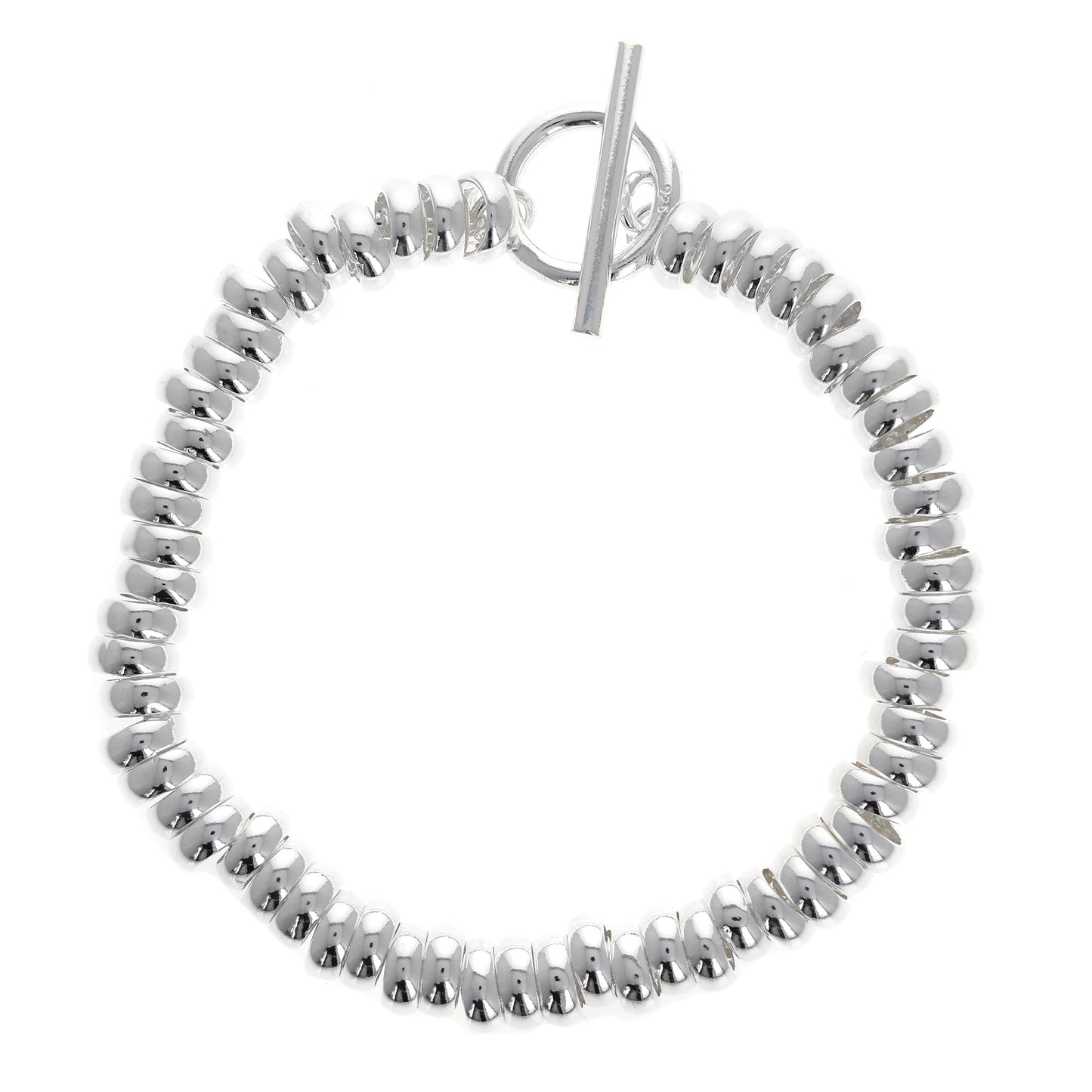 Sterling Silver Rondelle Bracelet