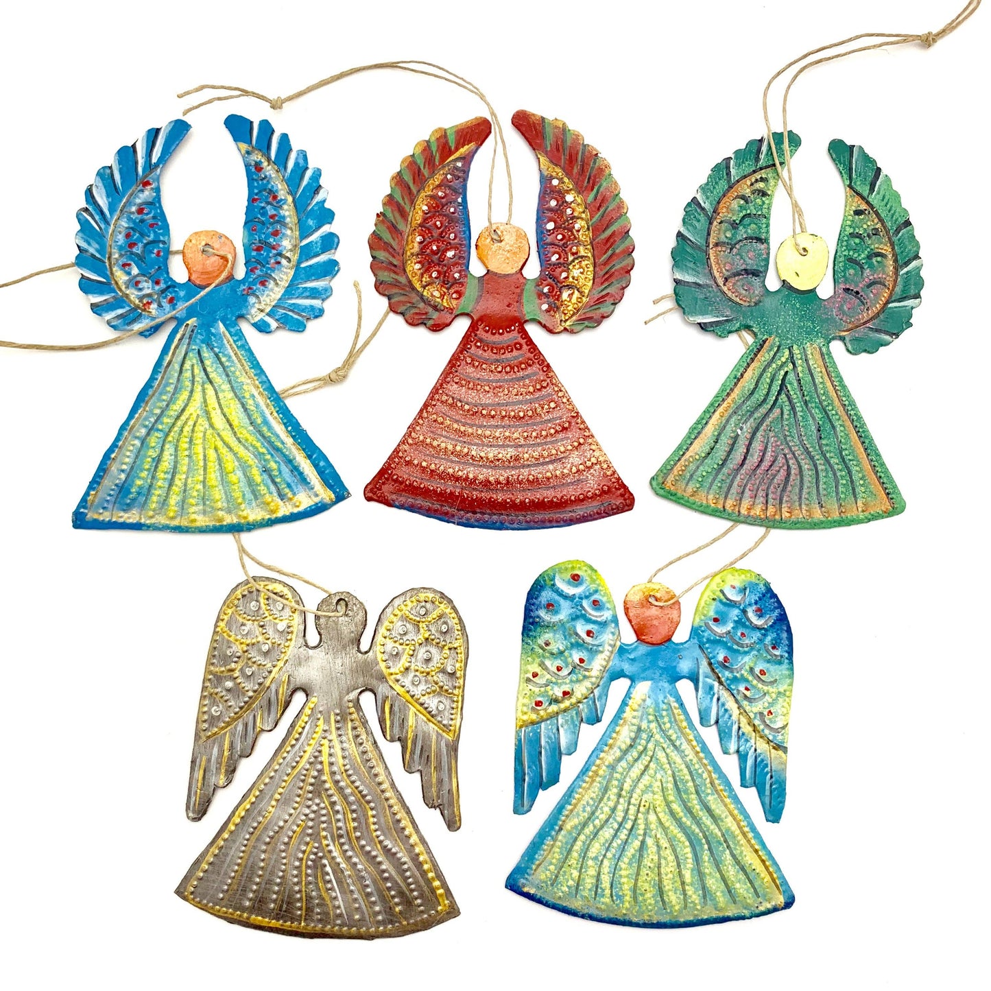 Painted Angel Ornaments