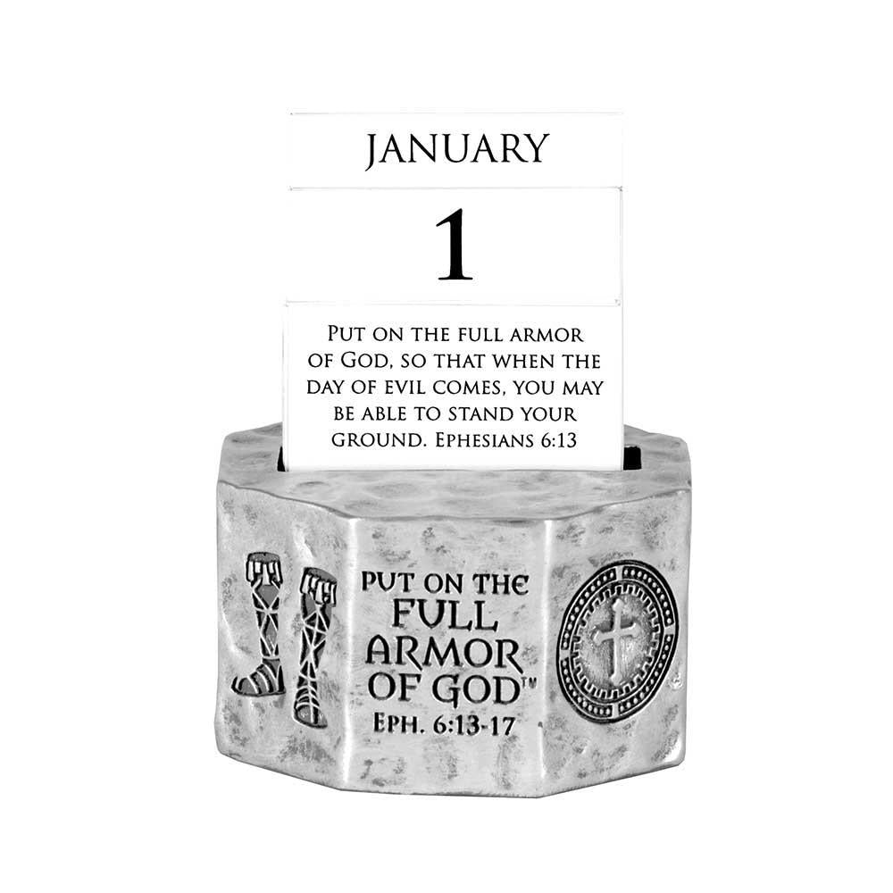 Full Armor of God Desktop Perpetual Calendar