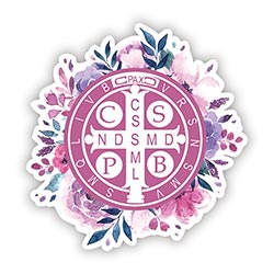 St Benedict Laptop Decal