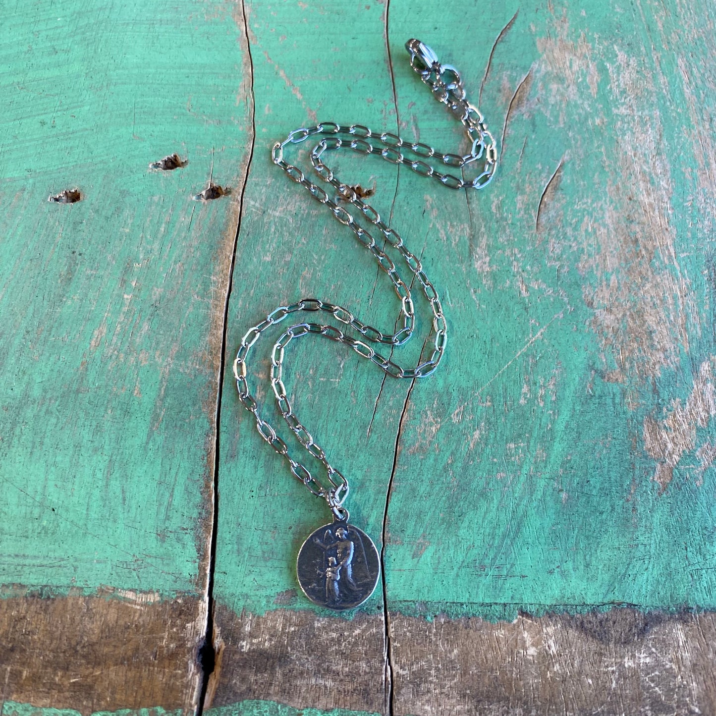 St Michael/Guardian Angel Protection Necklace