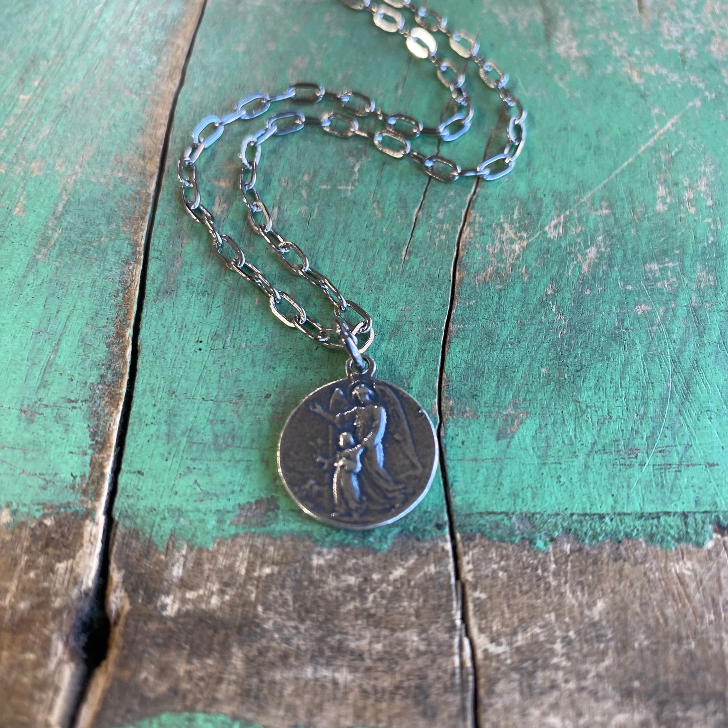 St Michael/Guardian Angel Protection Necklace