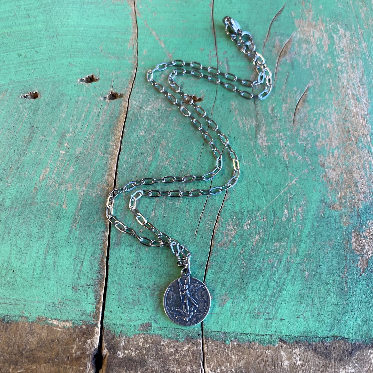 St Michael/Guardian Angel Protection Necklace