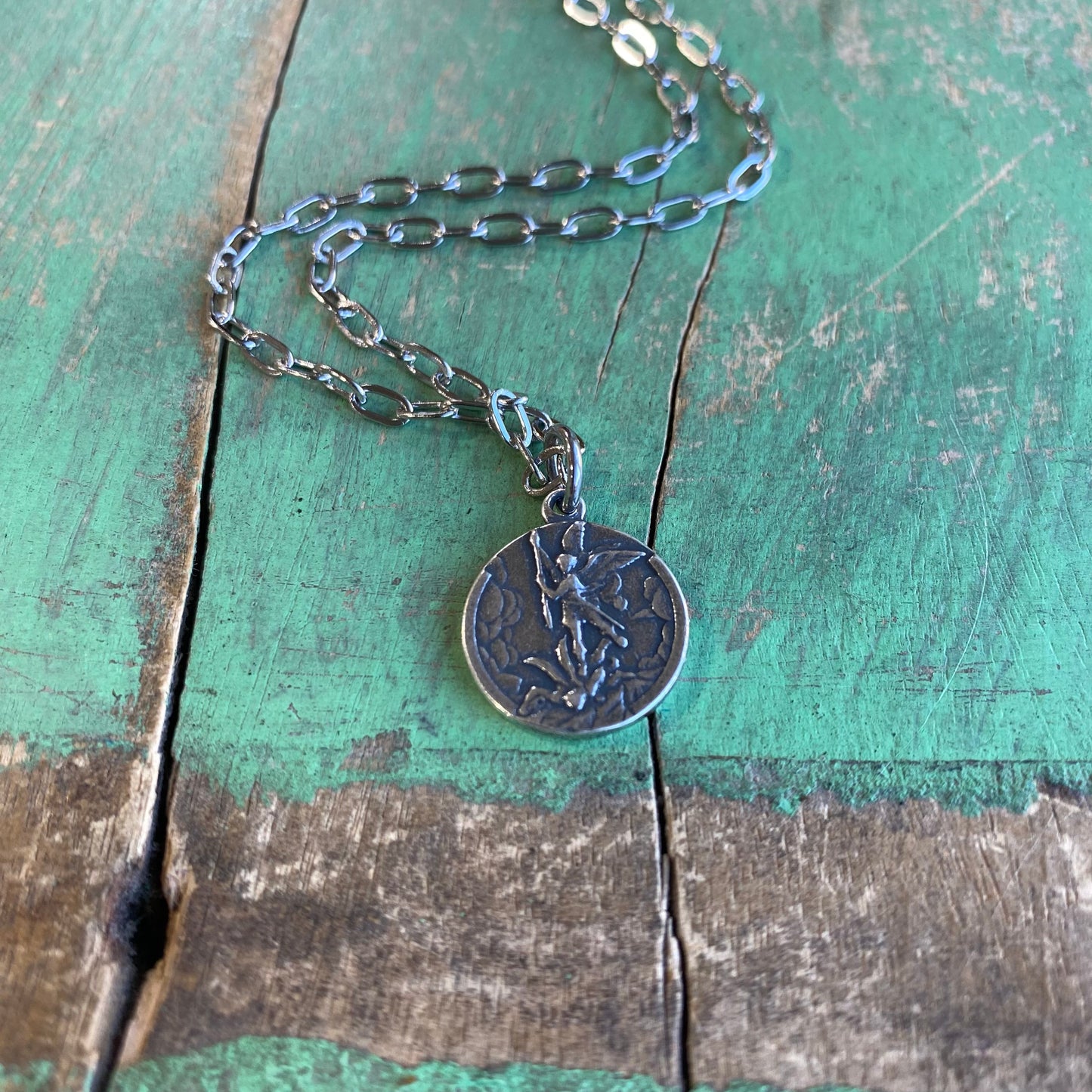 St Michael/Guardian Angel Protection Necklace