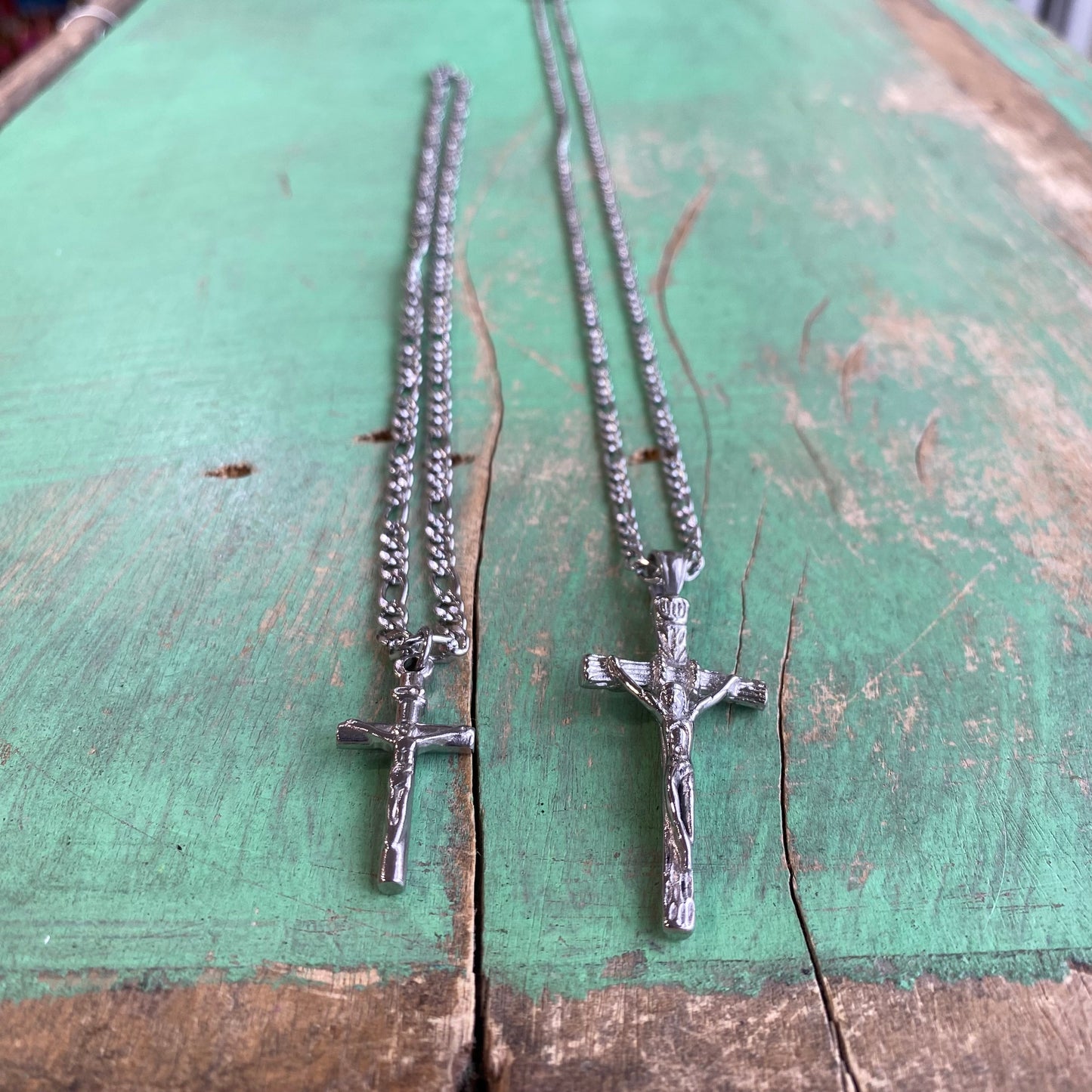 Daddy and Me Figaro Crucifix Chain
