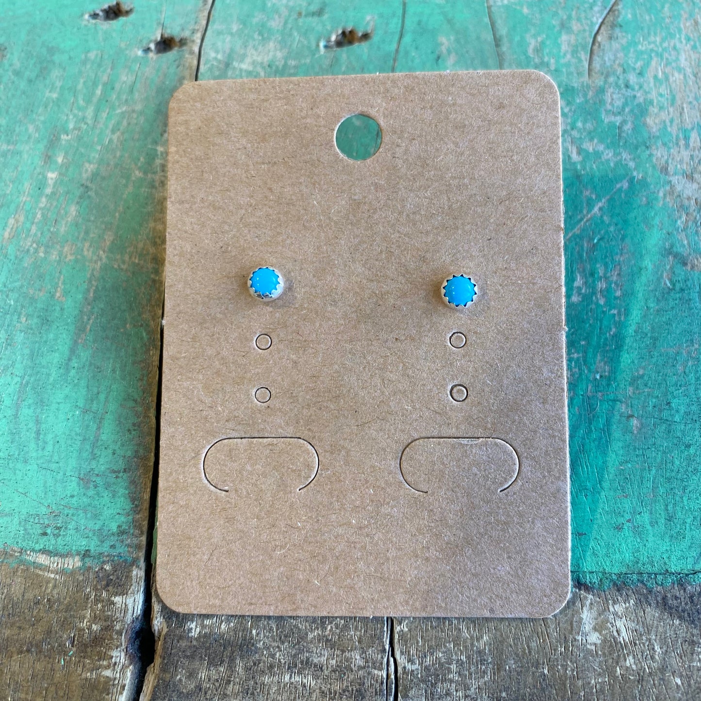 Sterling Silver Turquoise Stud Earrings