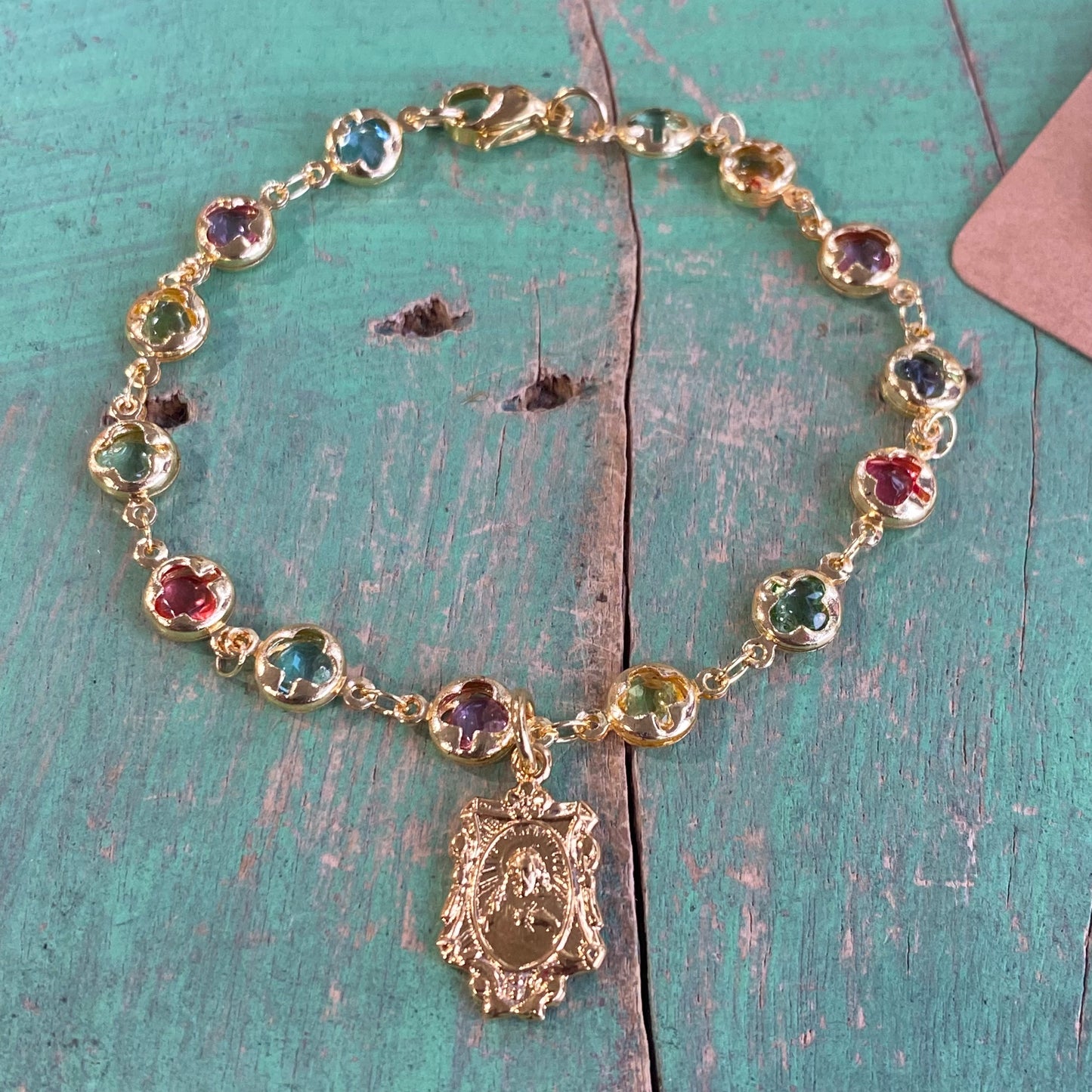 Easter Scapular Bracelet and Earrings