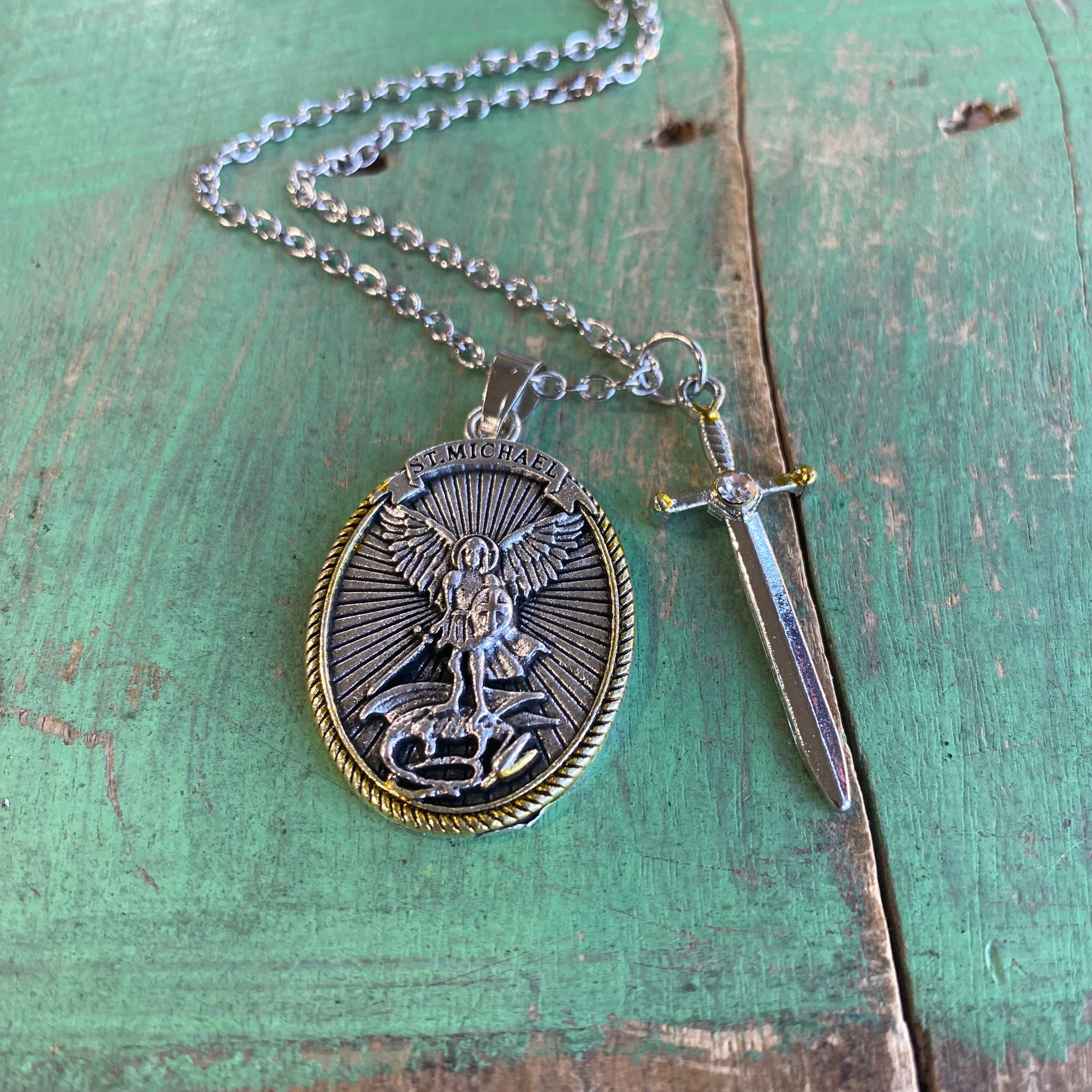 Sword of St Michael Necklace – Love and Honor Jesus