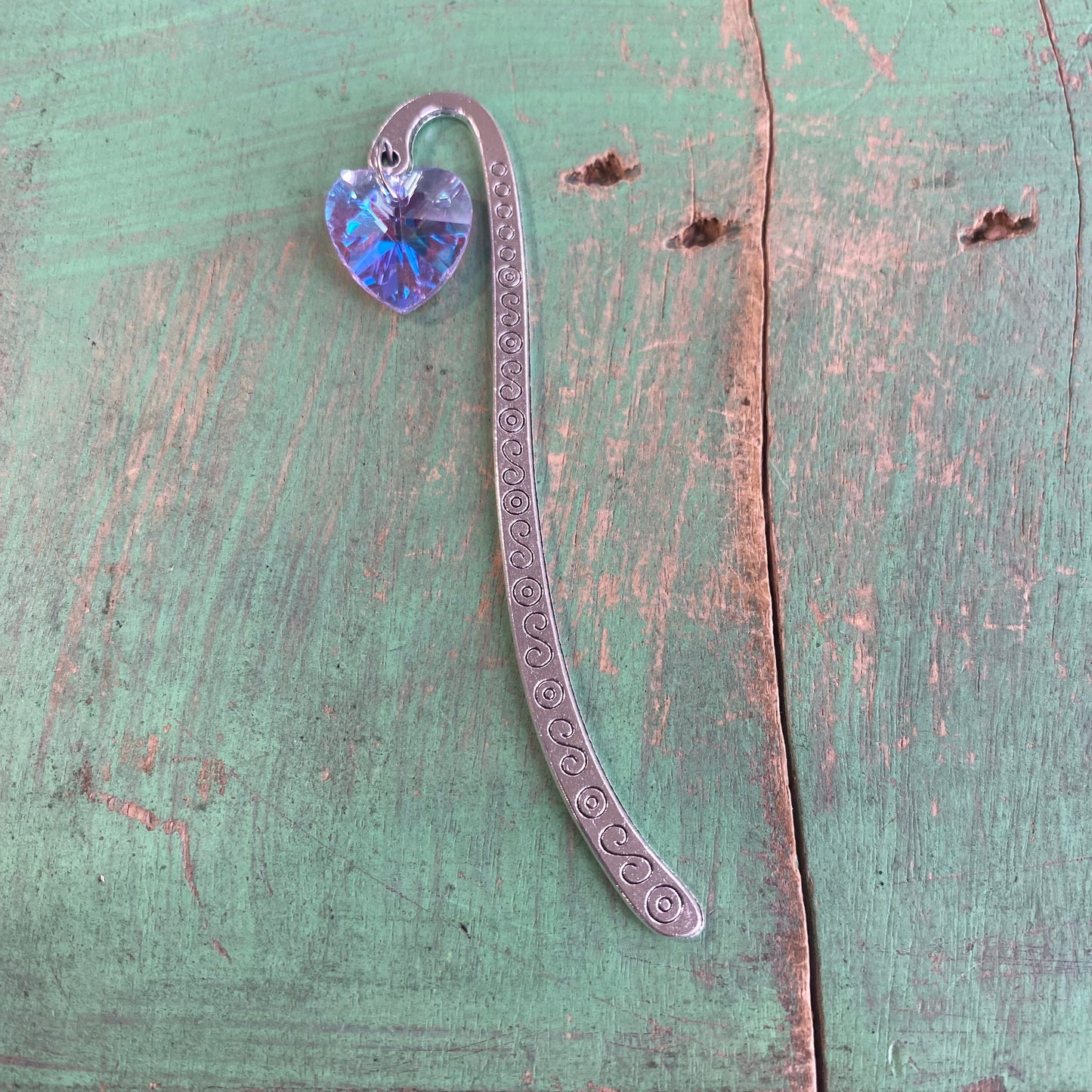 Crystal Heart Bookmarks