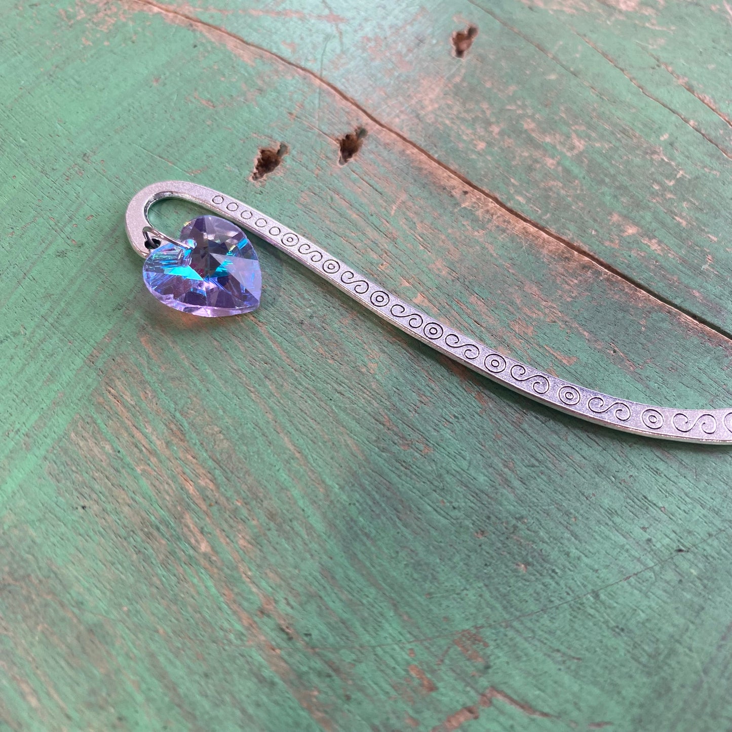 Crystal Heart Bookmarks