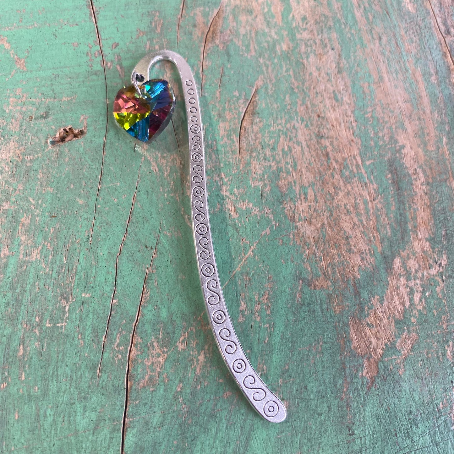 Crystal Heart Bookmarks
