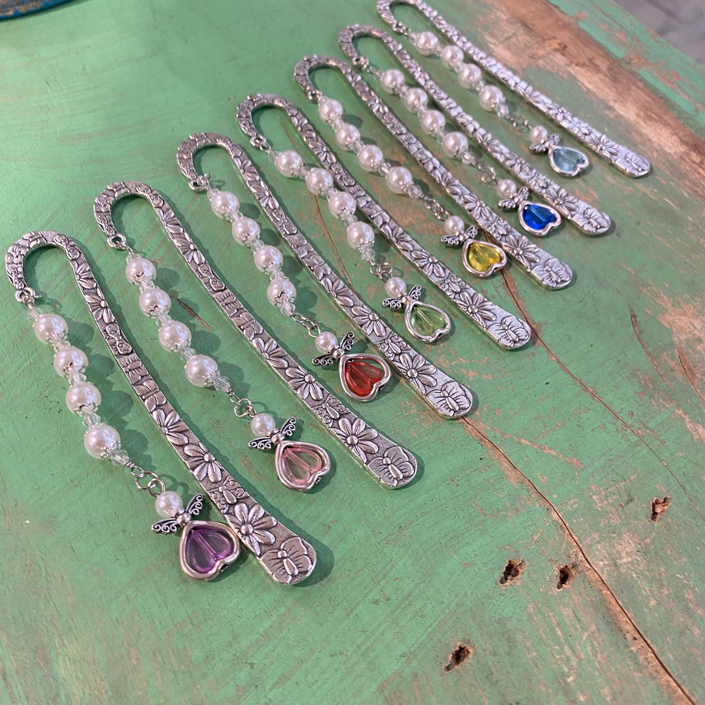 Pearl Flat Crystal Angel Bookmarks