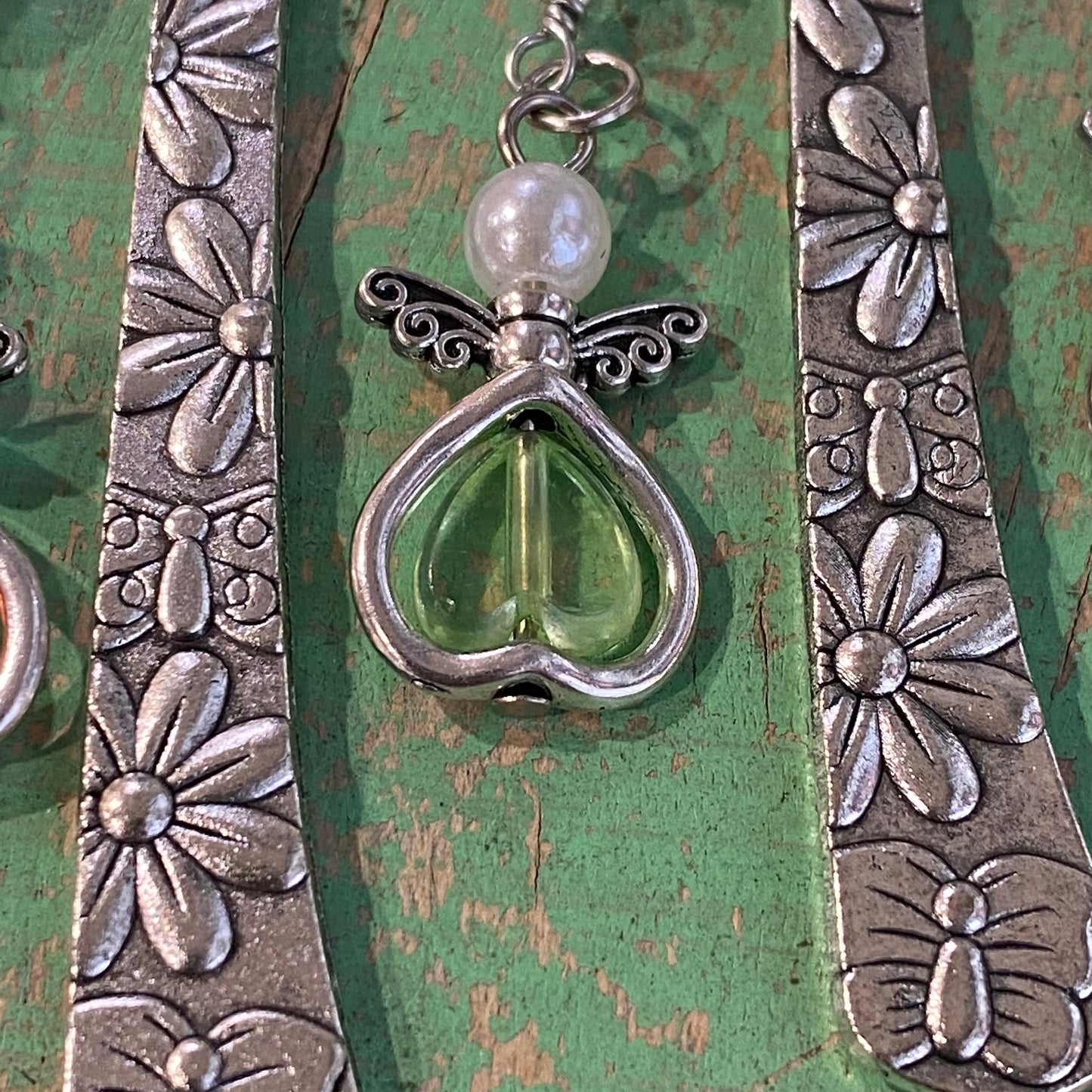 Pearl Flat Crystal Angel Bookmarks