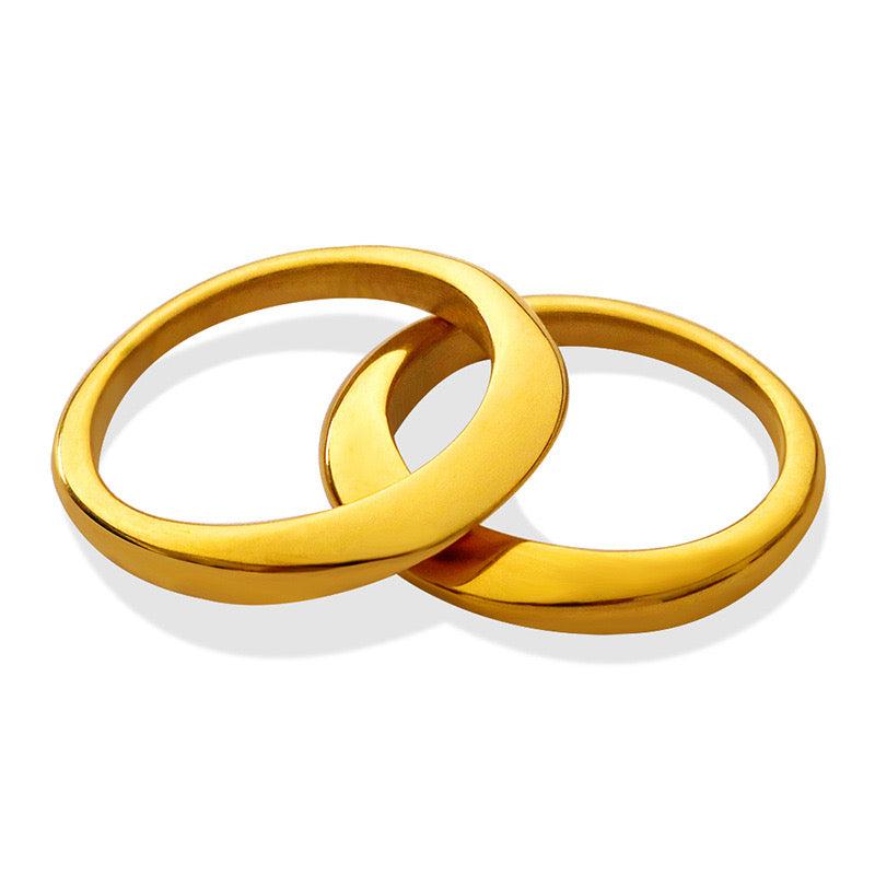 Gold Stainless Steel Guard Band