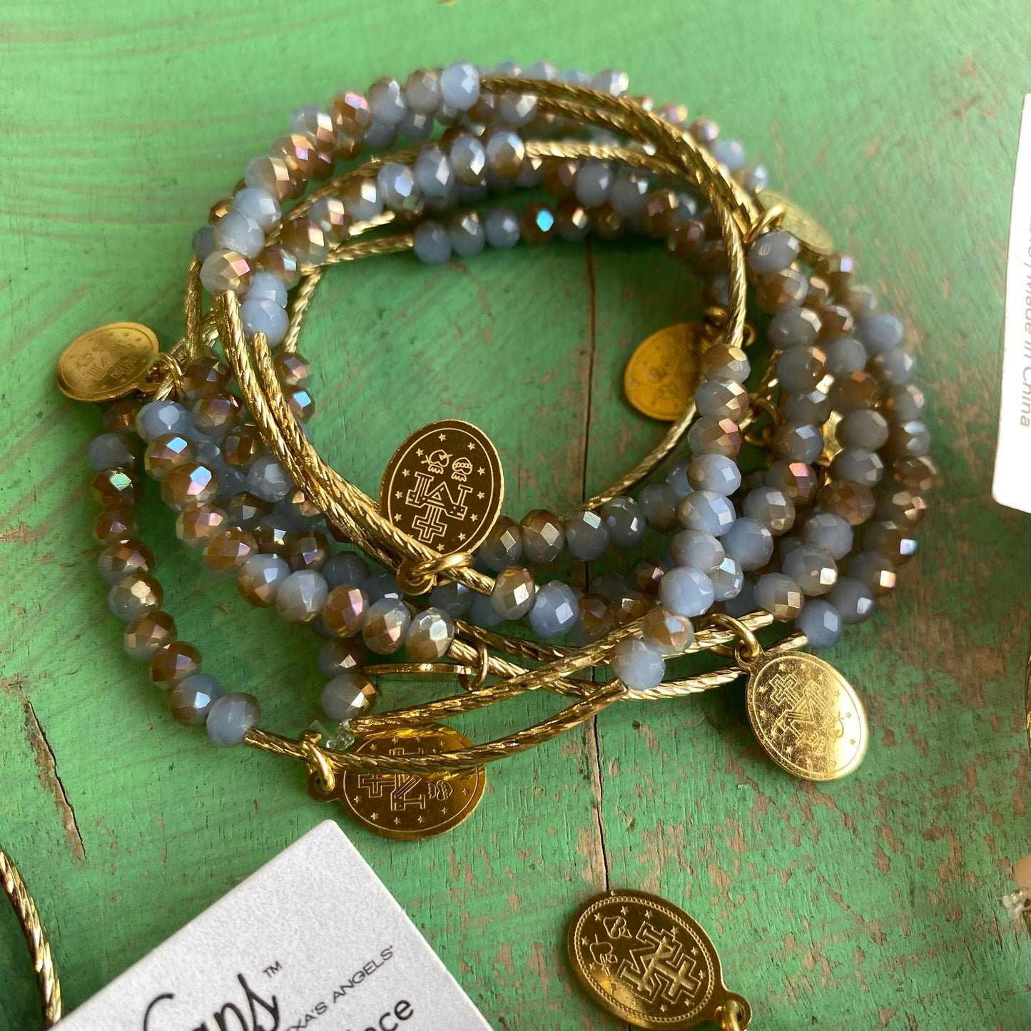 Gold Crystal Miraculous Protection Wrap Necklace or Bracelet