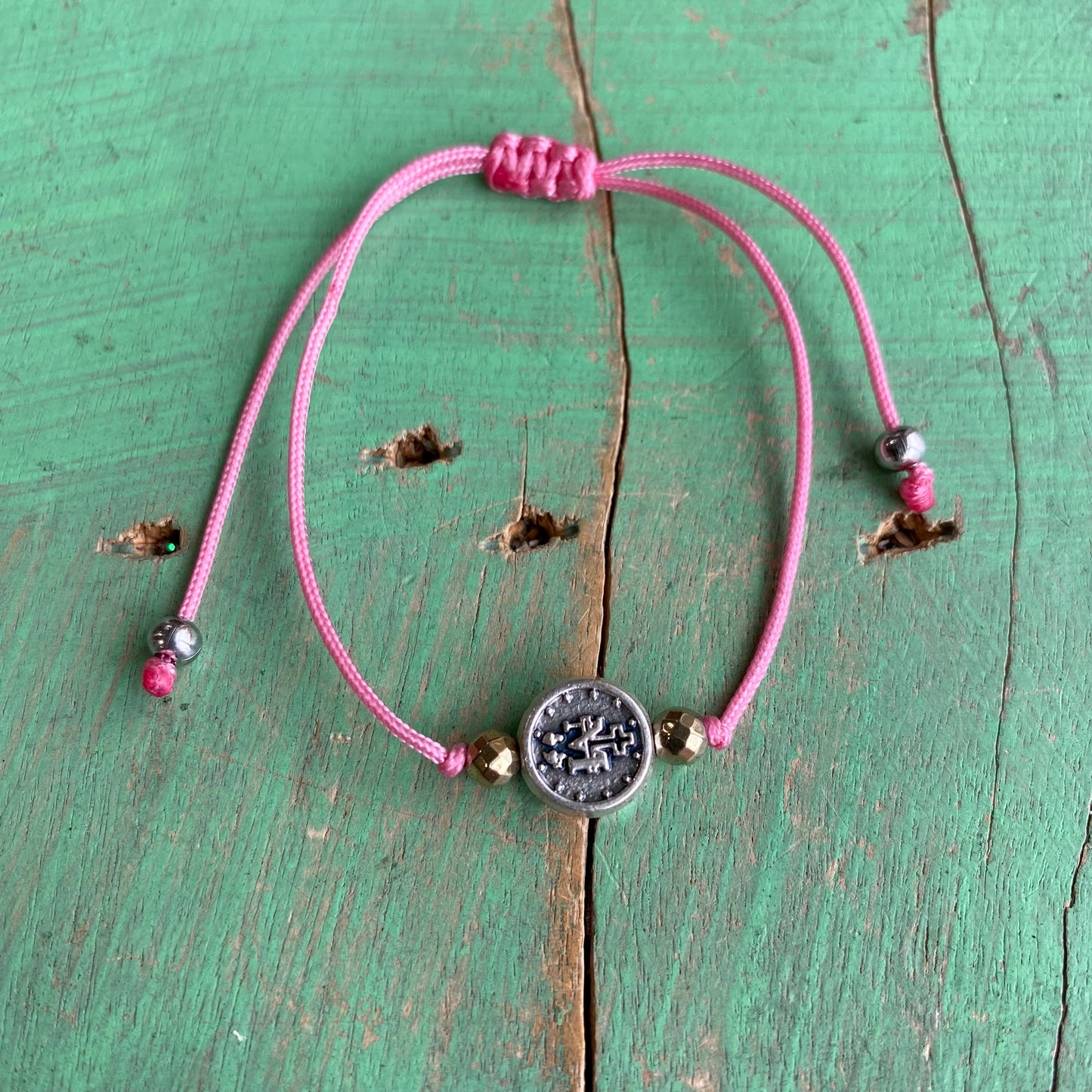 Miraculous Medal Cord Bracelet