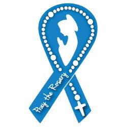 Pray the Rosary Auto Magnet