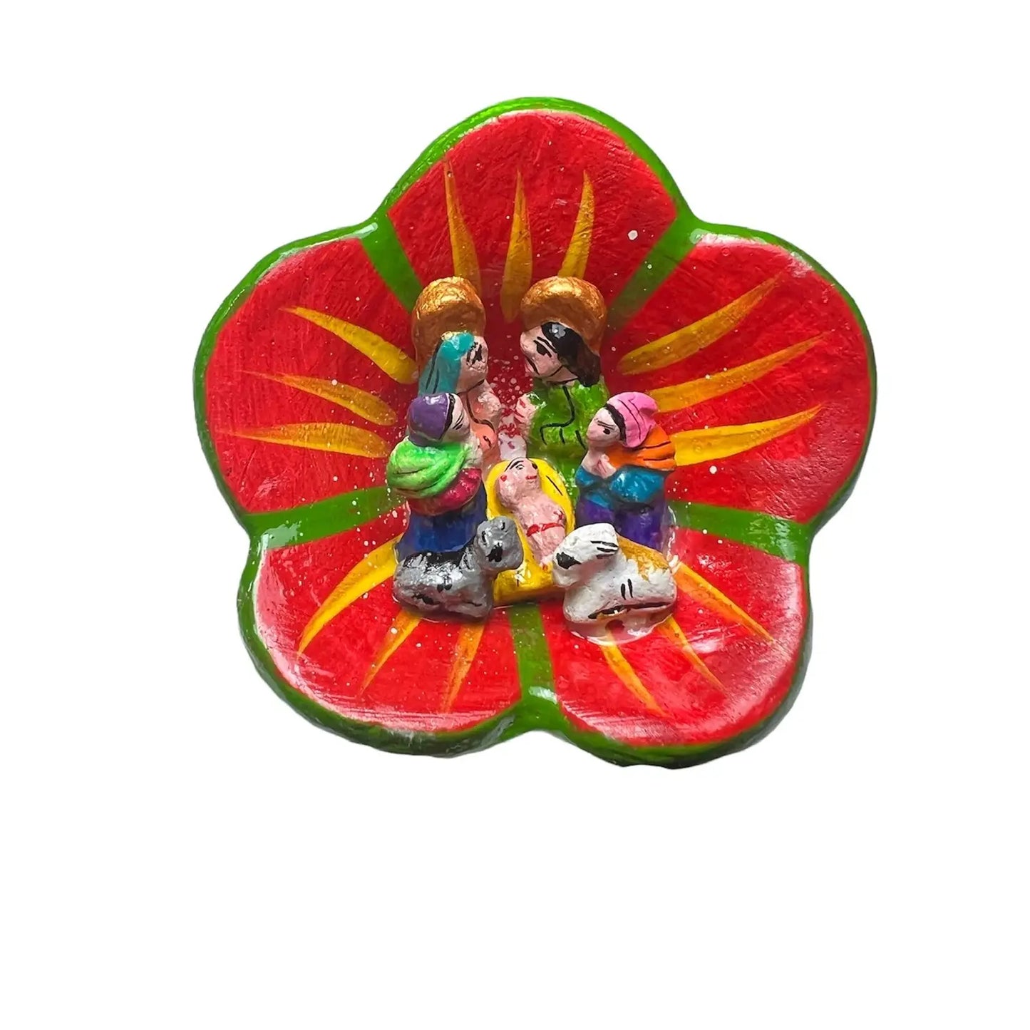 Tocto Flower Nativity Retablo