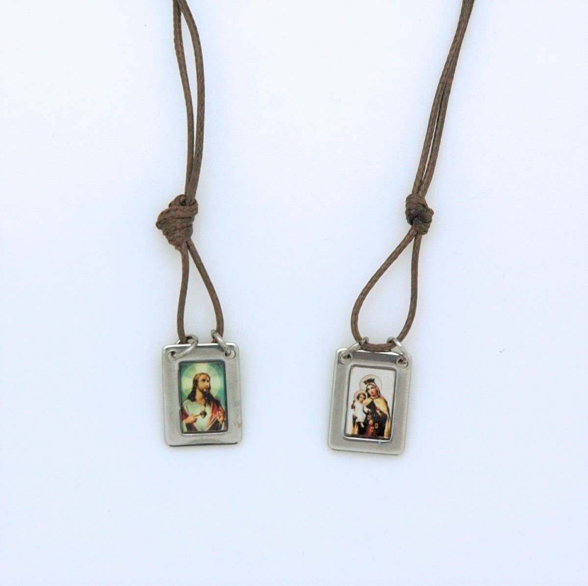 Metal Scapular Cord Necklace