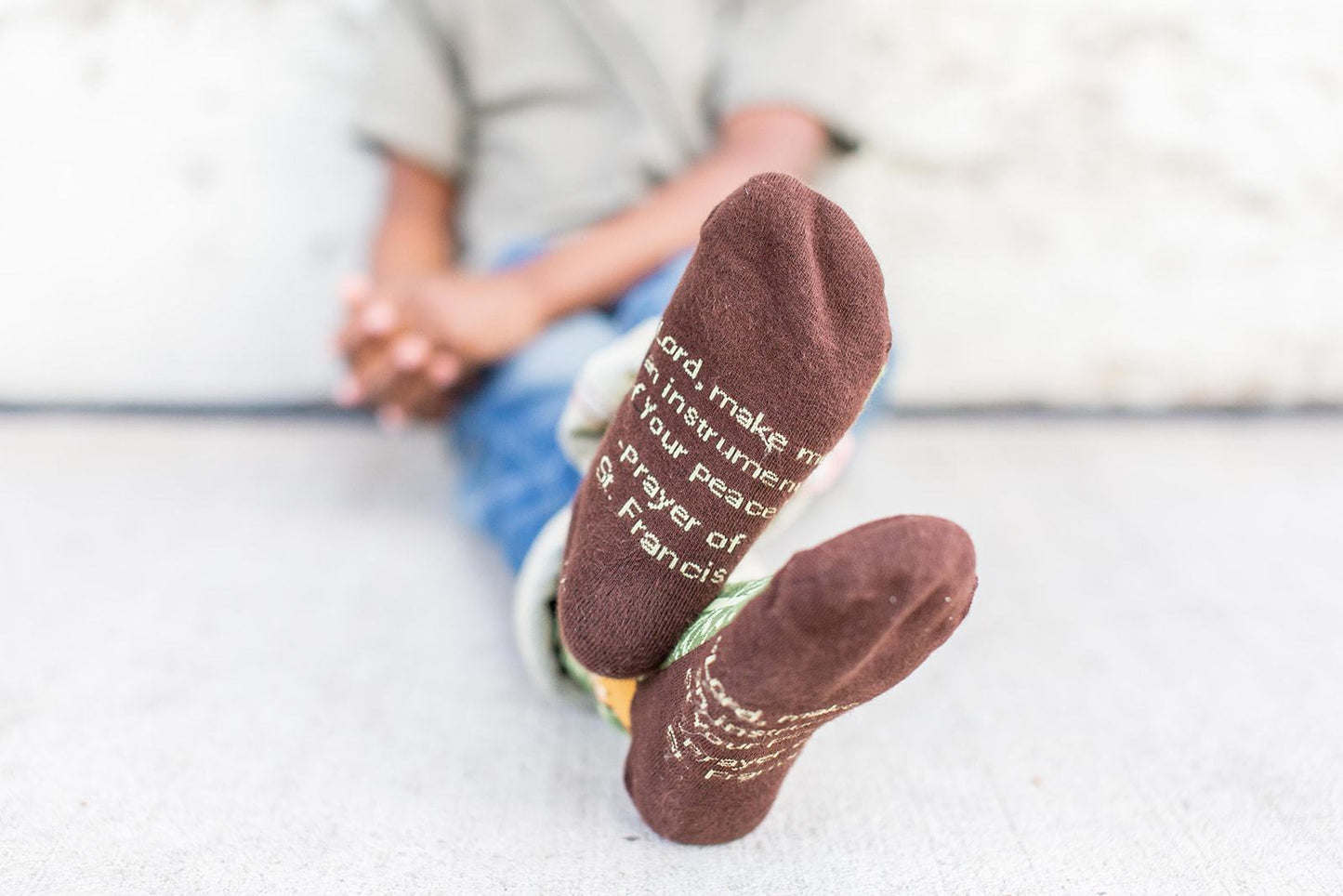 Kids St Francis Religious Socks