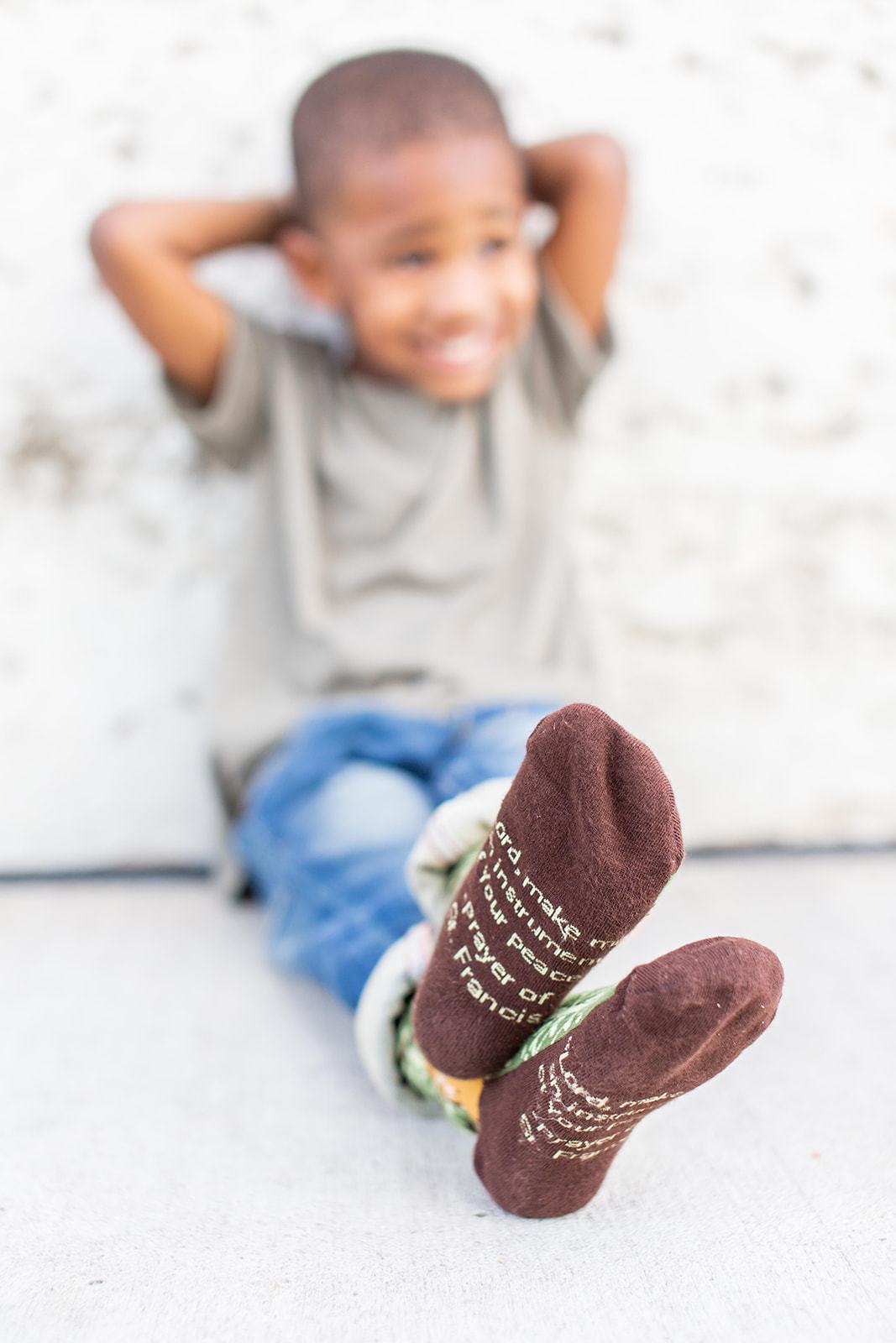 Kids St Francis Religious Socks