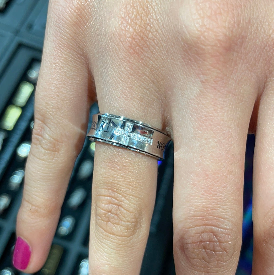 "Woman of God" Spinner Ring