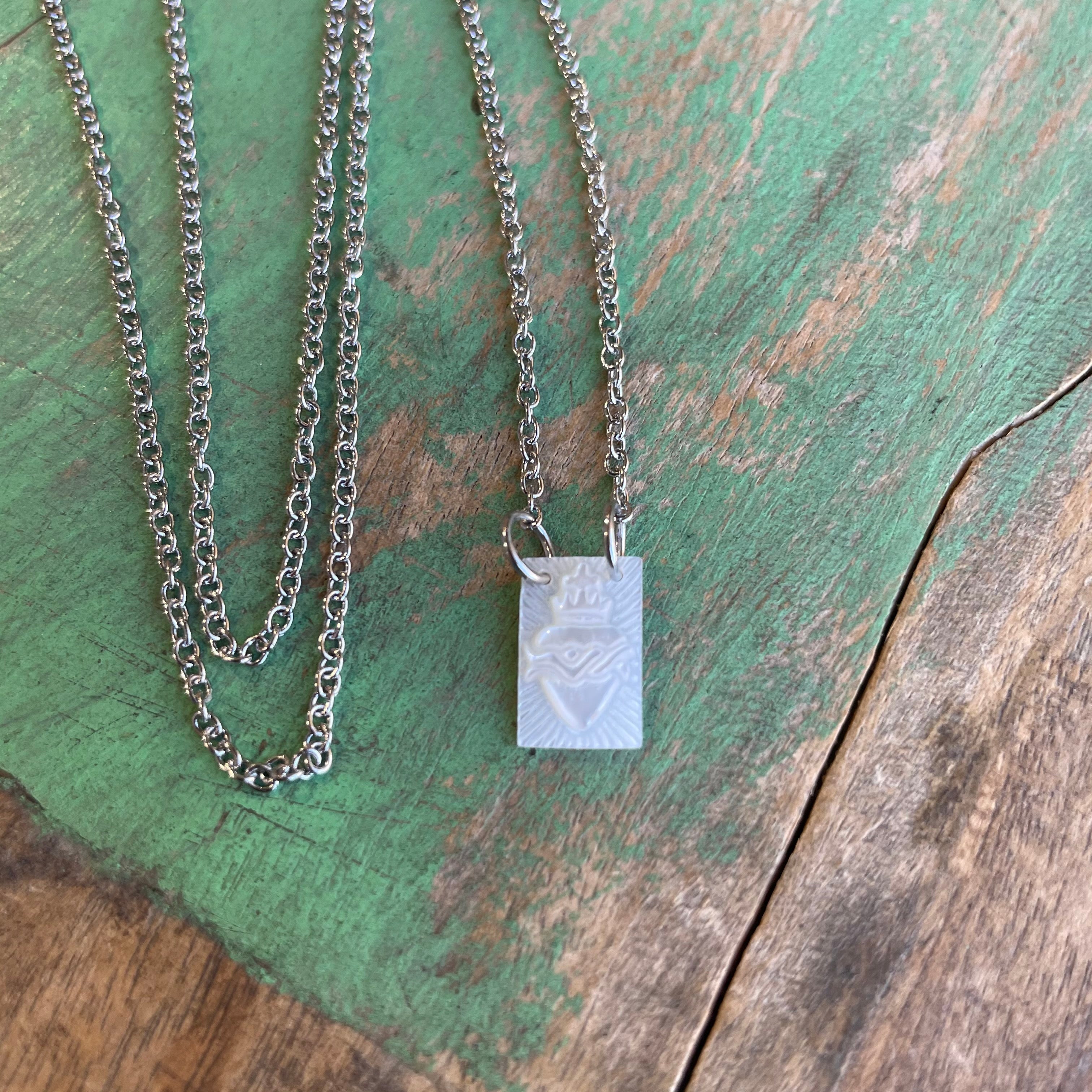 Dainty Stainless Steel Scapular Necklace