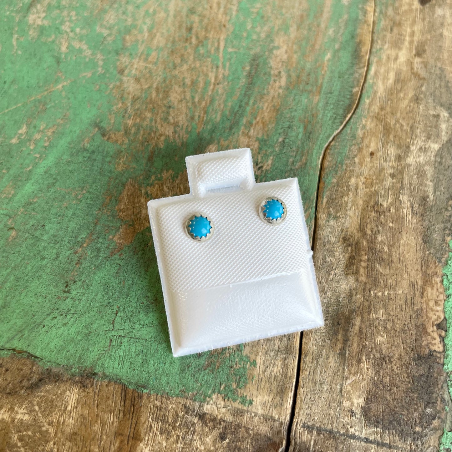 Sterling Silver Turquoise Stud Earrings